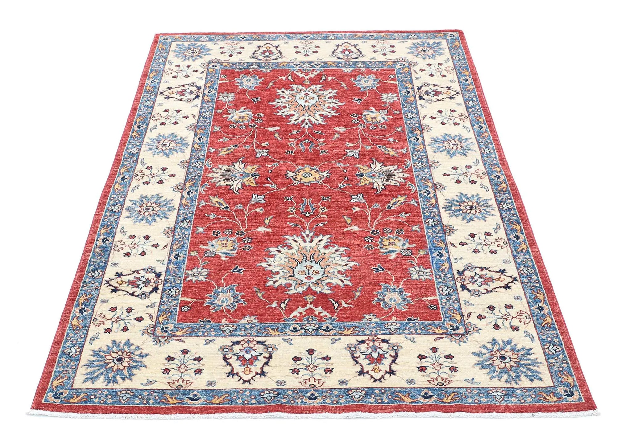 Hand Knotted Ziegler Farhan Wool Rug - 3'11'' x 6'0'' - Arteverk Rugs Area rug