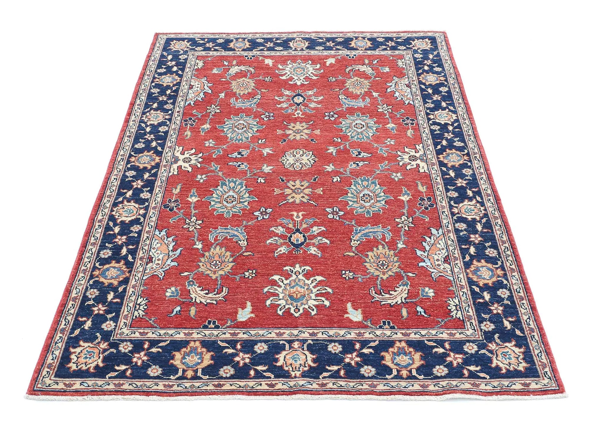 Hand Knotted Ziegler Farhan Wool Rug - 3'9'' x 5'9'' - Arteverk Rugs Area rug