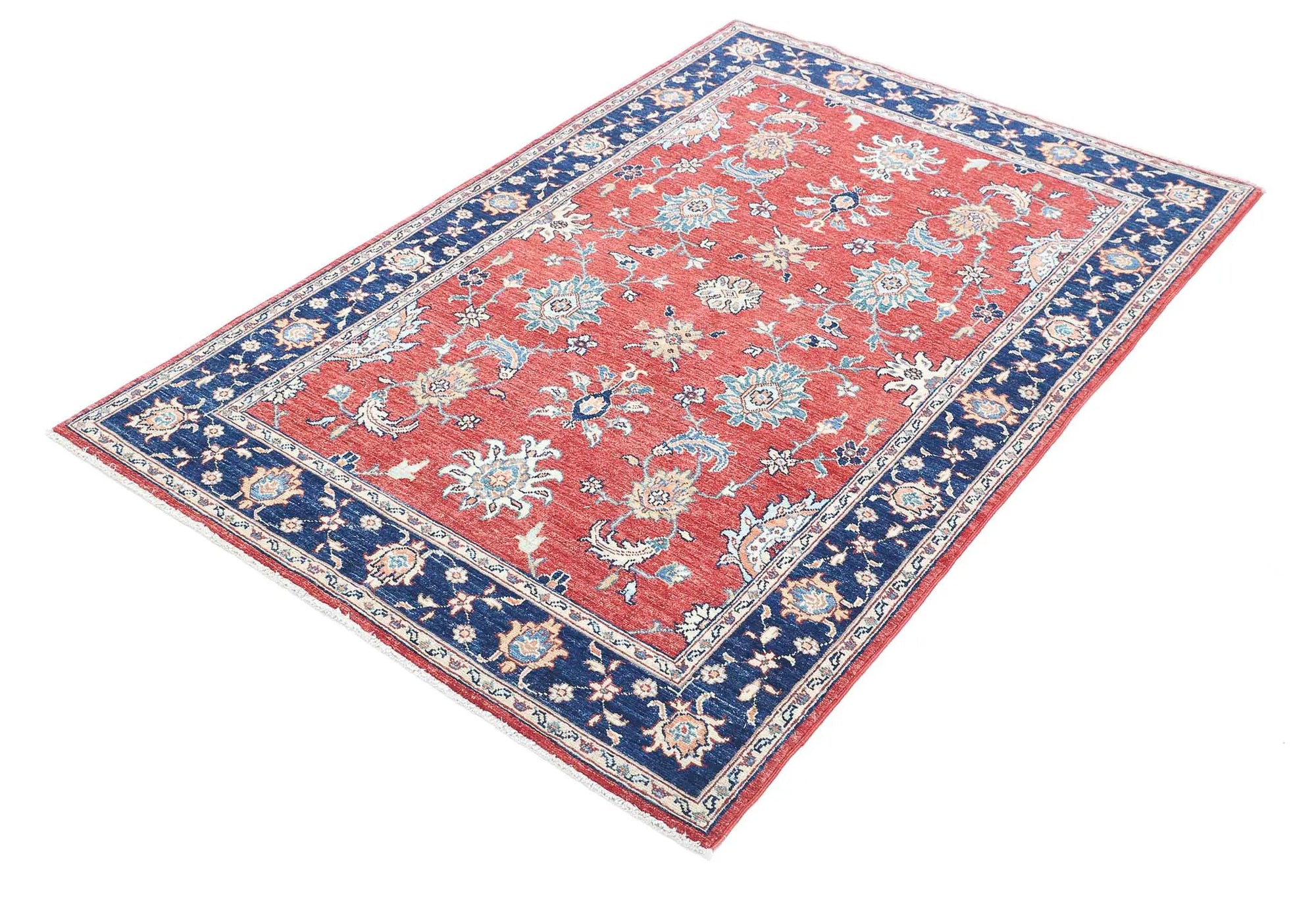 Hand Knotted Ziegler Farhan Wool Rug - 3'9'' x 5'9'' - Arteverk Rugs Area rug