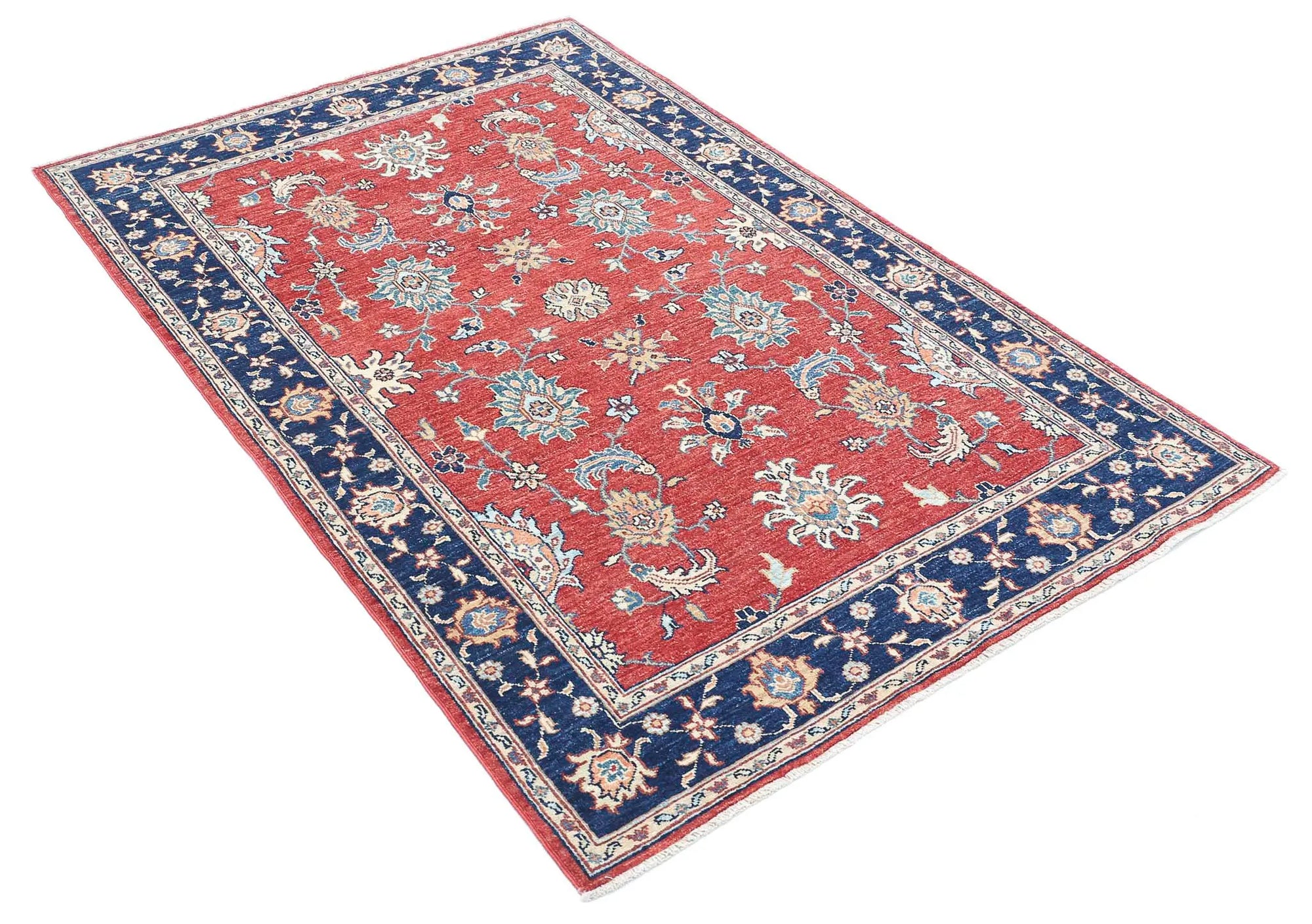 Hand Knotted Ziegler Farhan Wool Rug - 3'9'' x 5'9'' - Arteverk Rugs Area rug