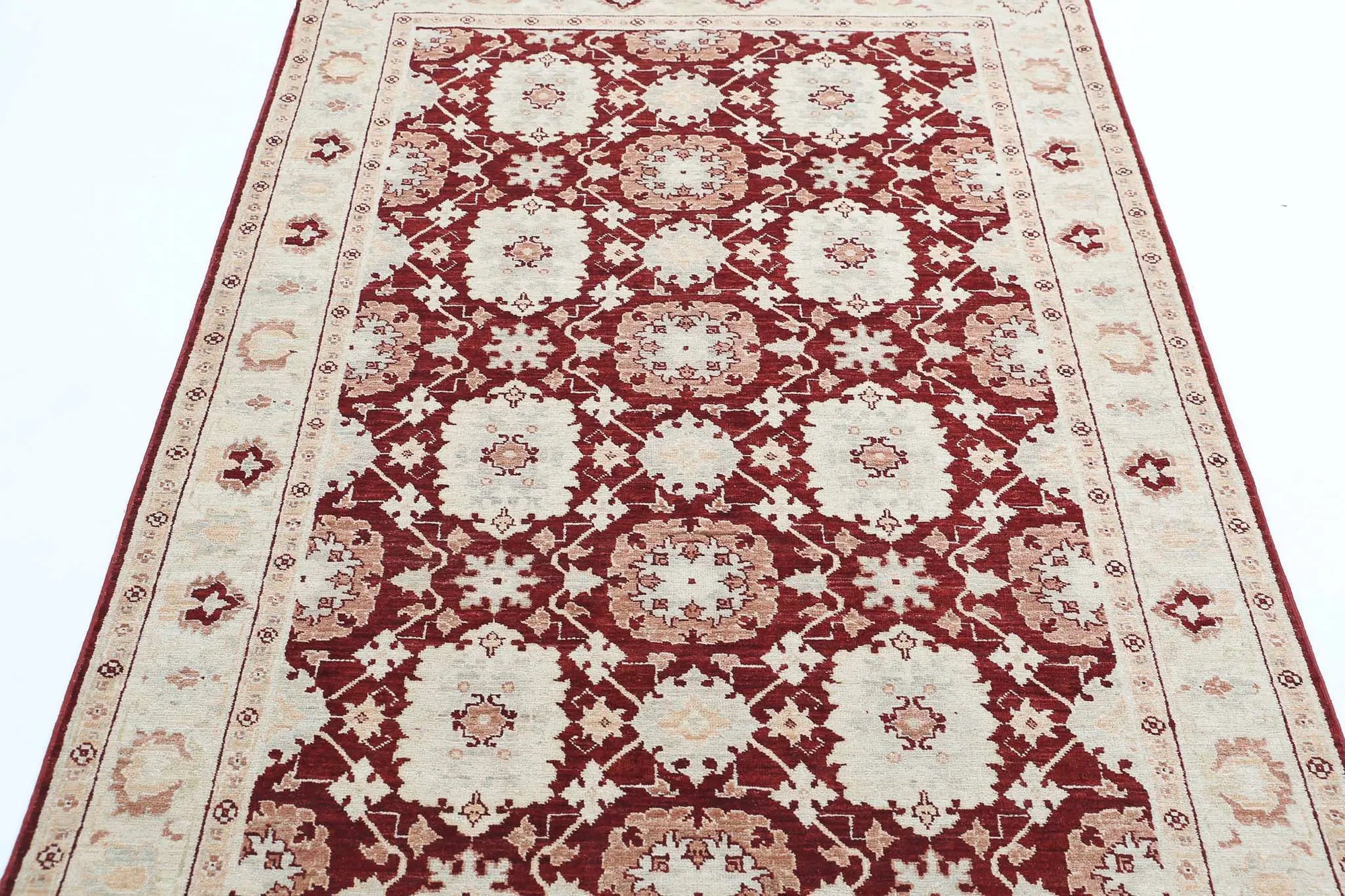 Hand Knotted Ziegler Farhan Wool Rug - 4'0'' x 6'3'' - Arteverk Rugs Area rug