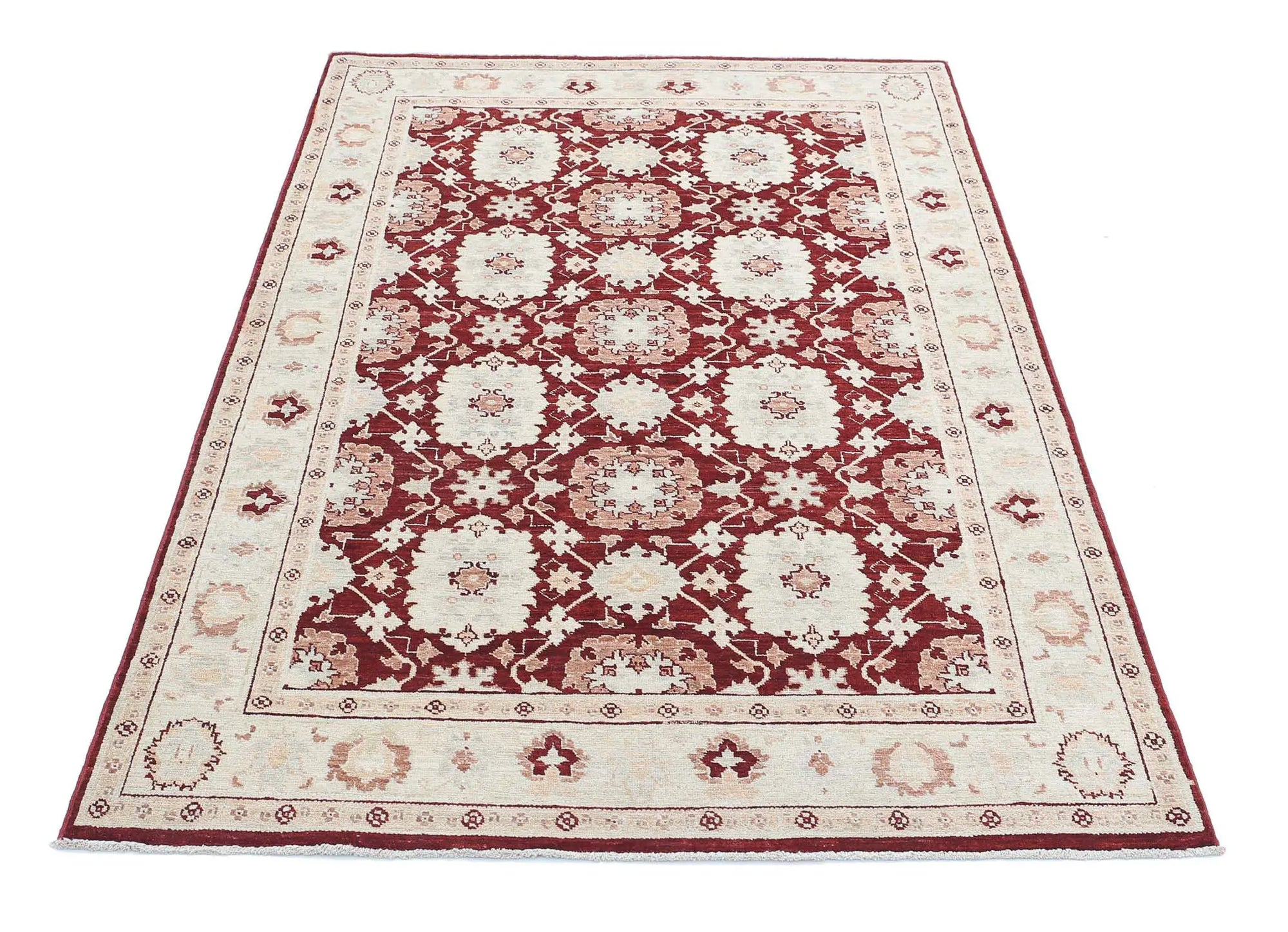 Hand Knotted Ziegler Farhan Wool Rug - 4'0'' x 6'3'' - Arteverk Rugs Area rug