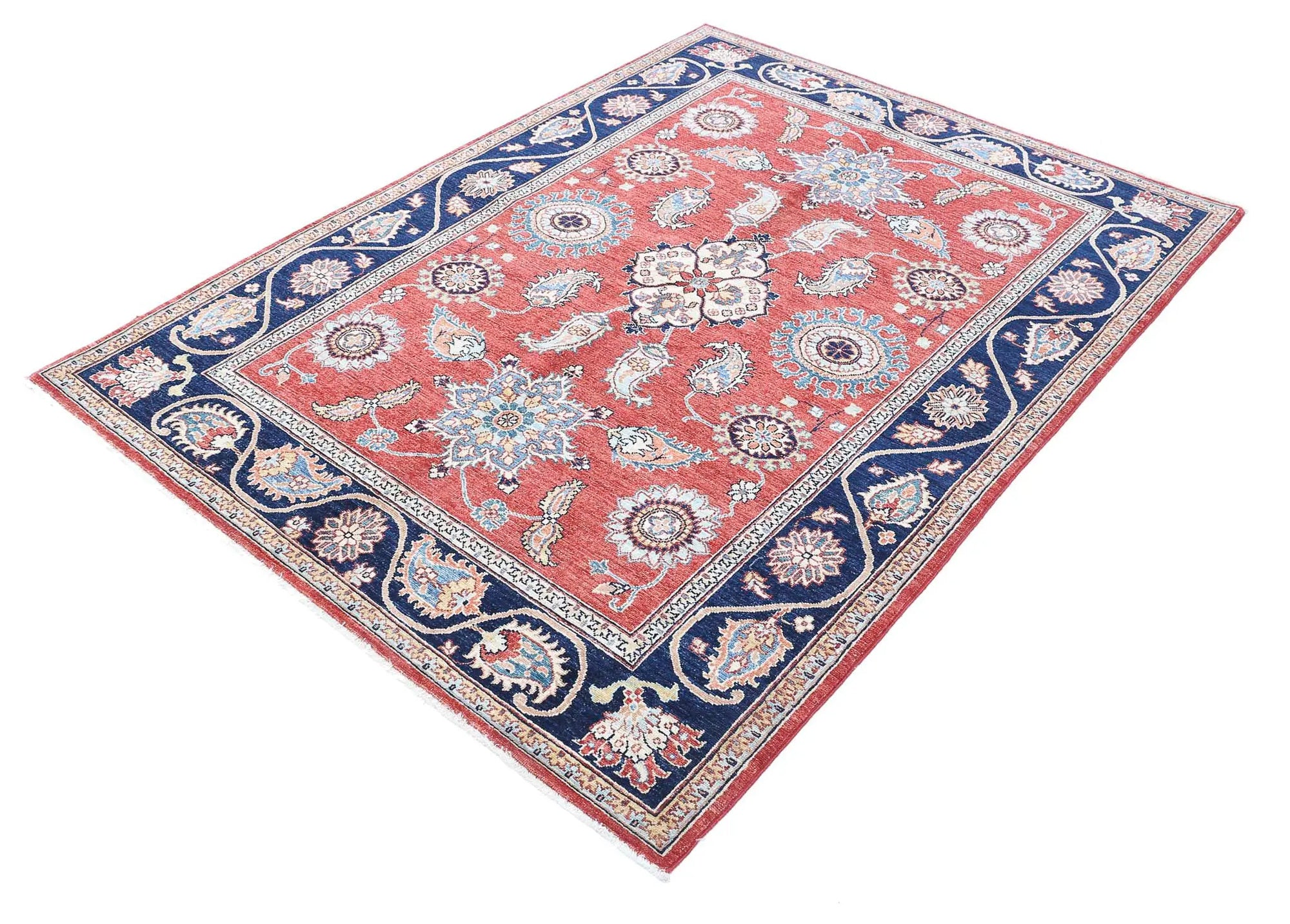 Hand Knotted Ziegler Farhan Wool Rug - 4'10'' x 6'5'' - Arteverk Rugs Area rug