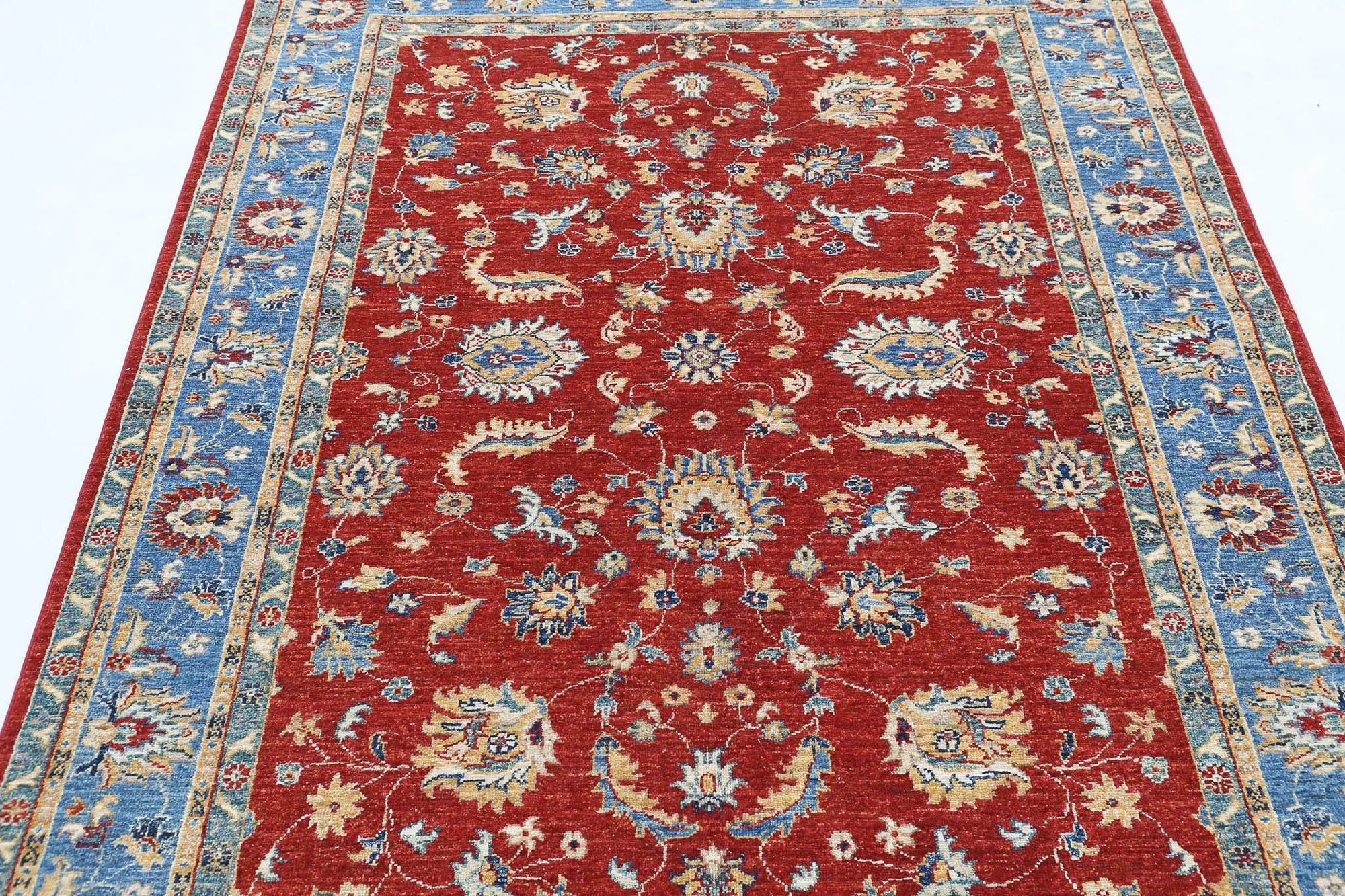 Hand Knotted Ziegler Farhan Wool Rug - 5'0'' x 6'7'' - Arteverk Rugs Area rug