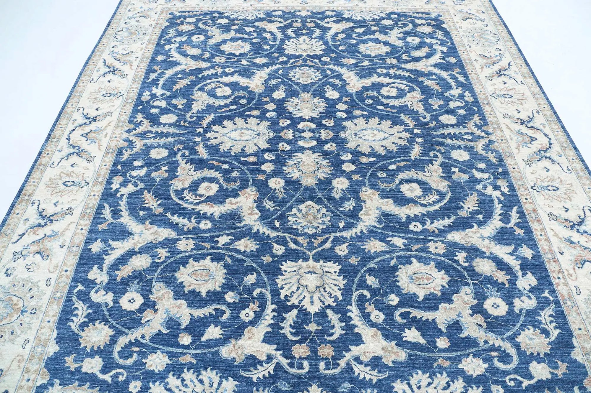 Hand Knotted Ziegler Farhan Wool Rug - 7'10'' x 9'6'' - Arteverk Rugs Area rug