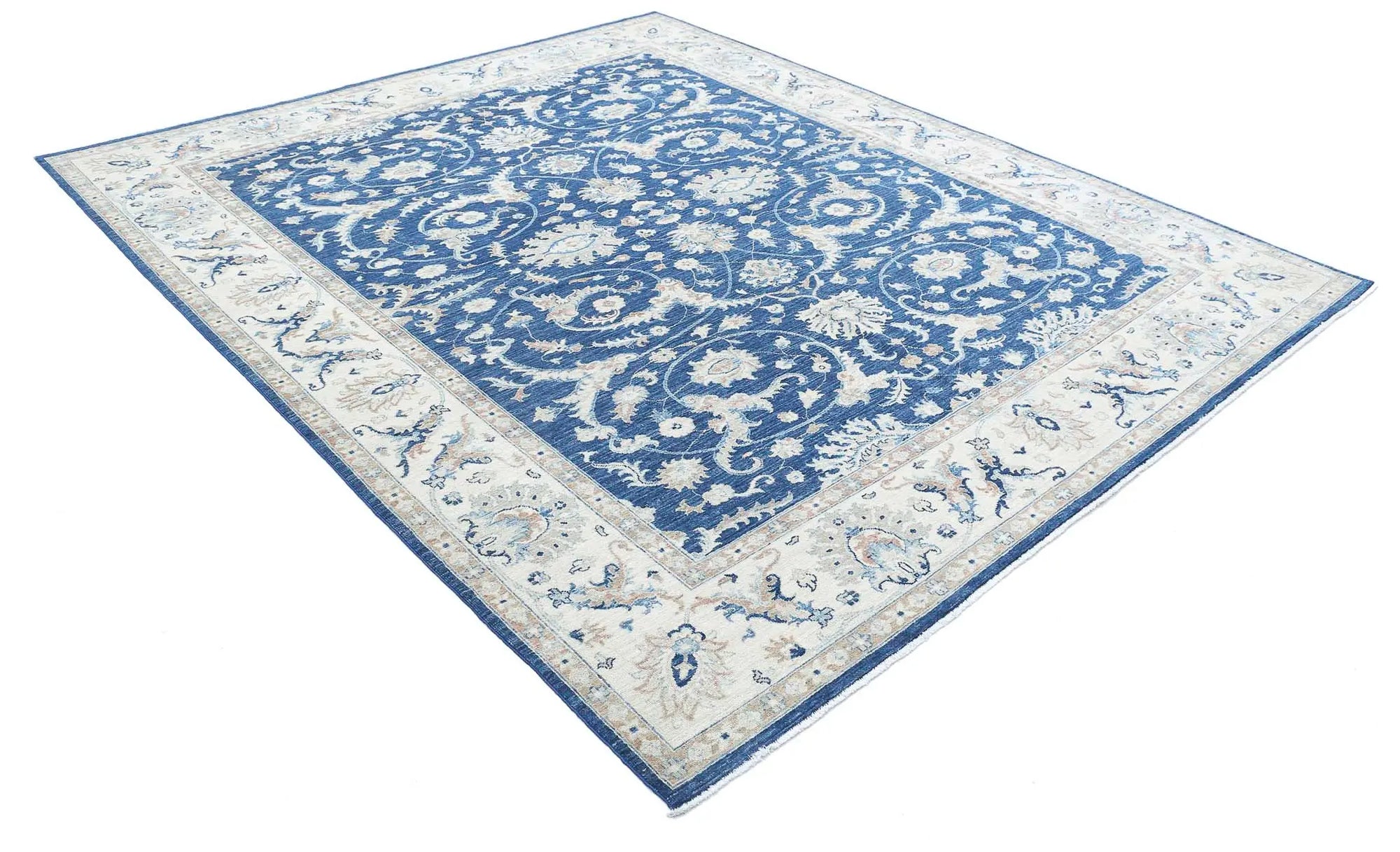 Hand Knotted Ziegler Farhan Wool Rug - 7'10'' x 9'6'' - Arteverk Rugs Area rug