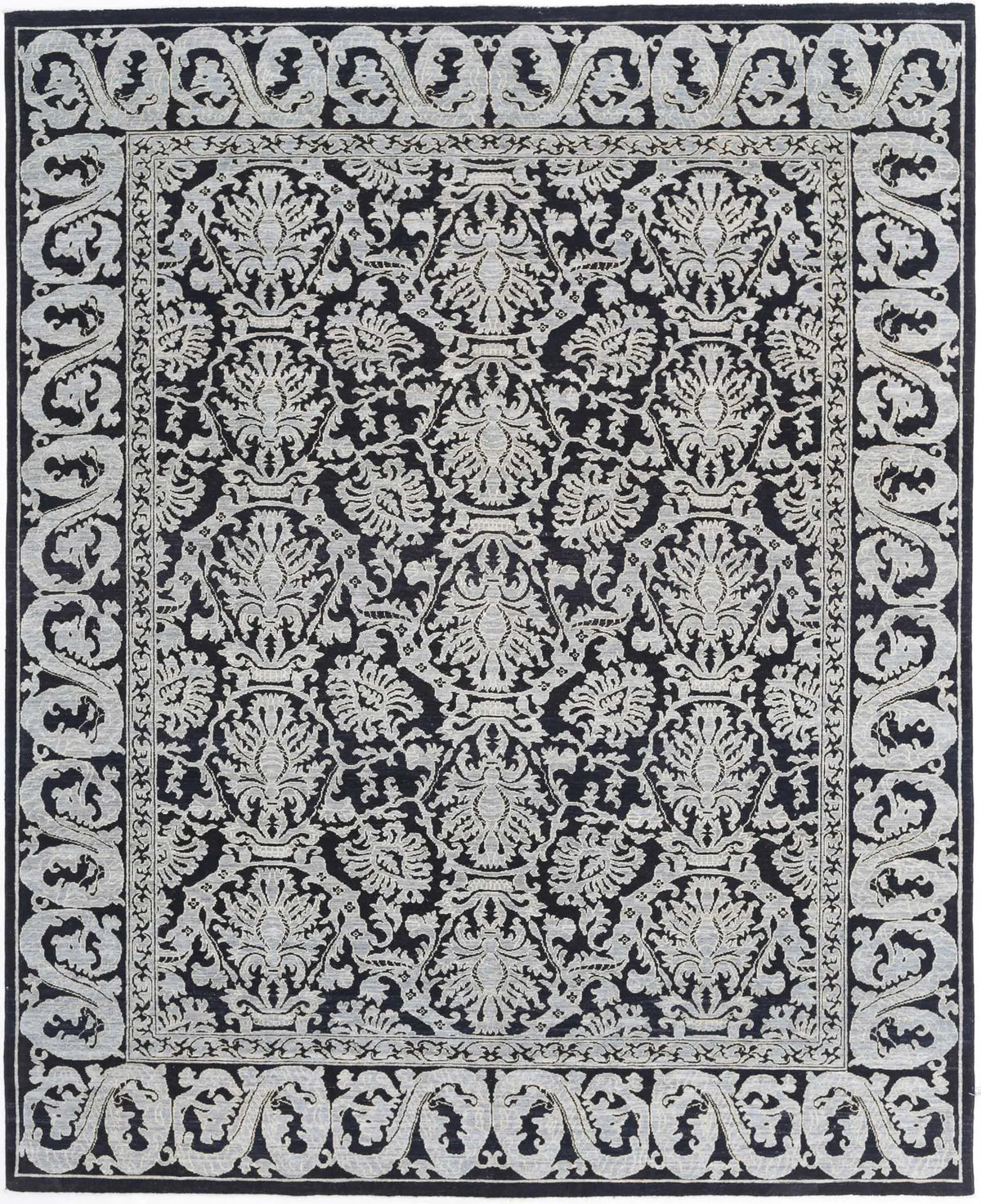 Hand Knotted Ziegler Farhan Wool Rug - 8&#39;0&#39;&#39; x 9&#39;11&#39;&#39; - Arteverk Rugs Area rug