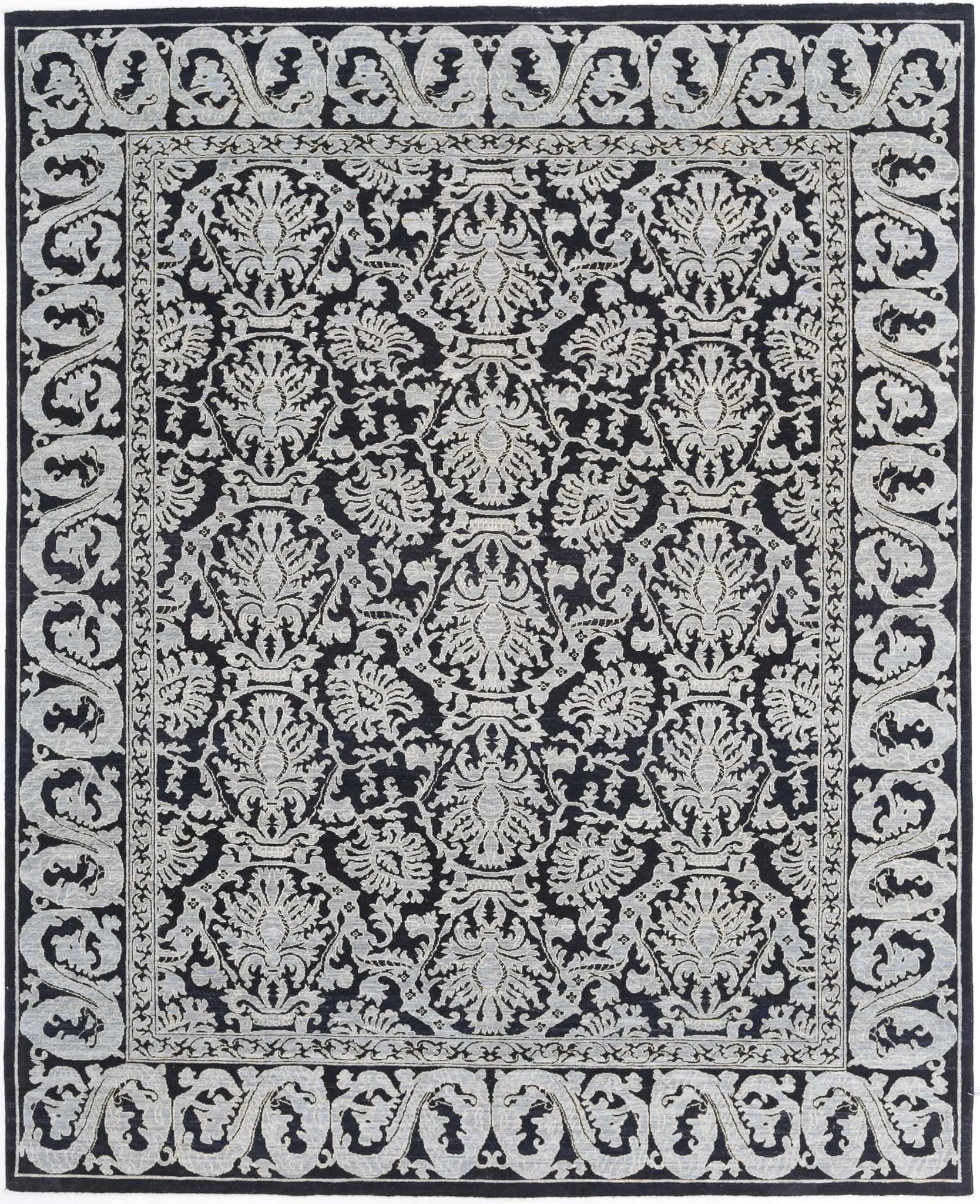 Hand Knotted Ziegler Farhan Wool Rug - 8'0'' x 9'11'' - Arteverk Rugs Area rug