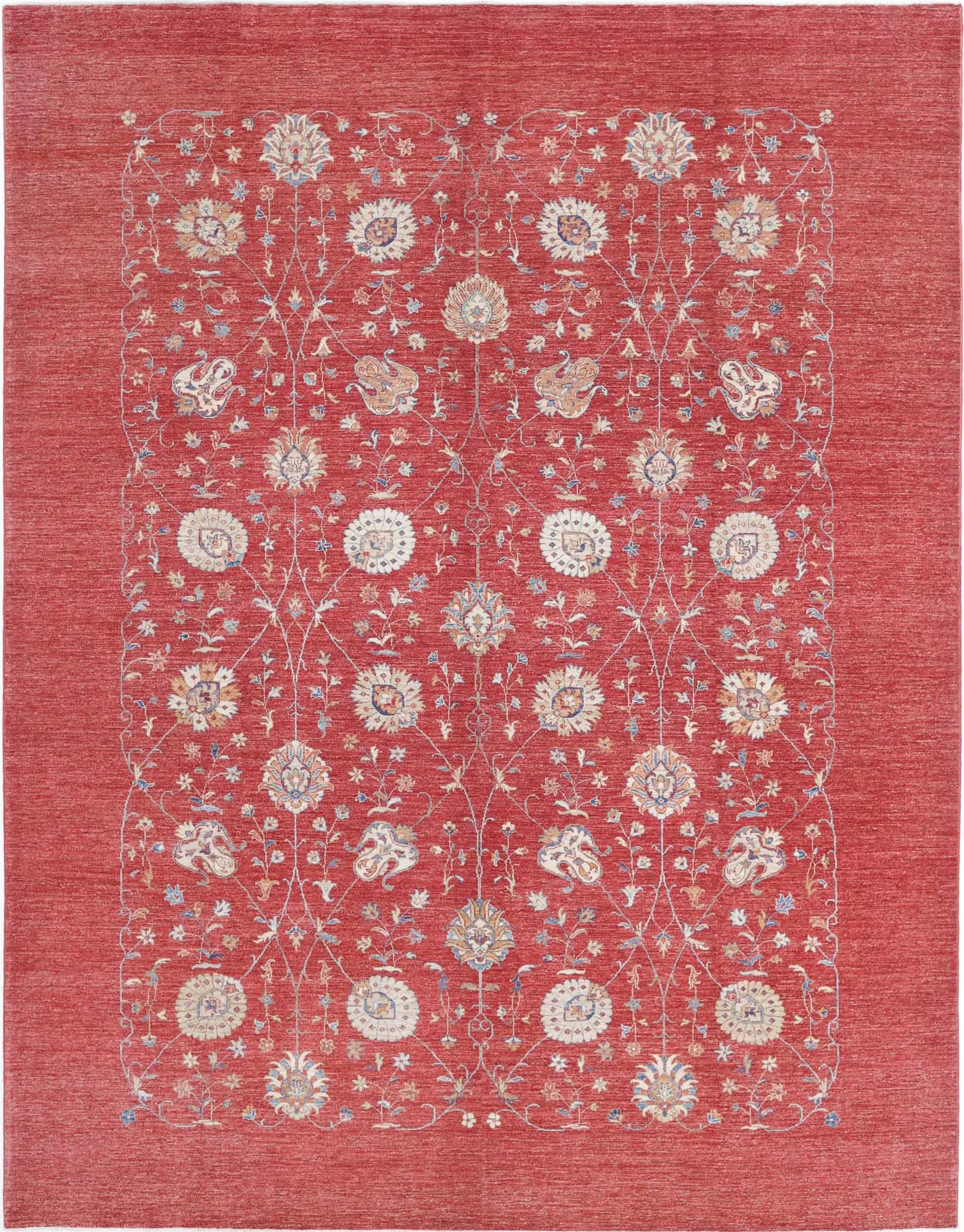 Hand Knotted Ziegler Farhan Wool Rug - 9'0'' x 11'6'' - Arteverk Rugs Area rug