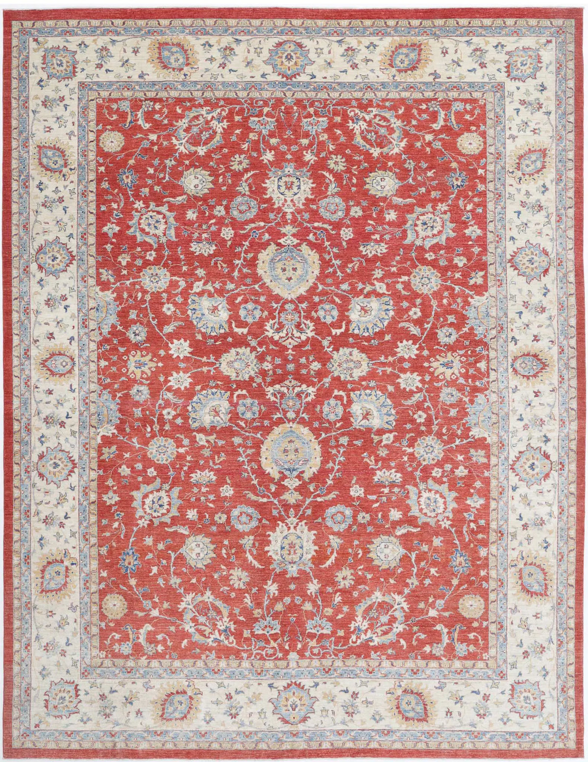 Hand Knotted Ziegler Farhan Wool Rug - 9&#39;11&#39;&#39; x 13&#39;2&#39;&#39;