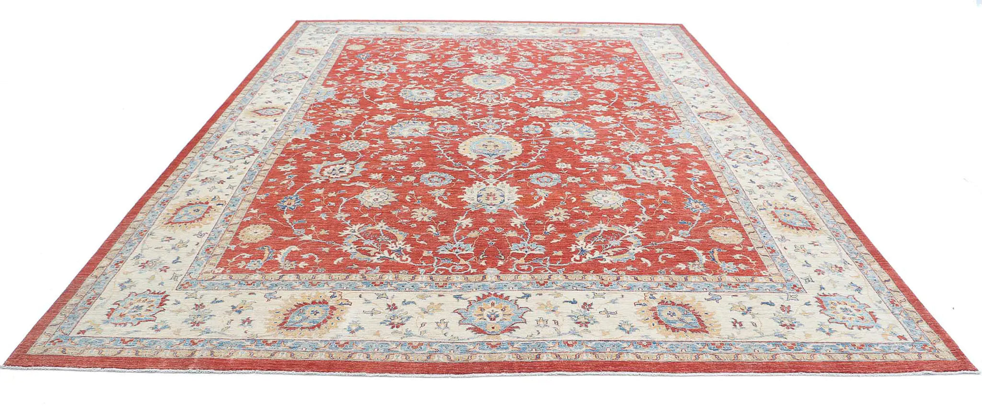 Hand Knotted Ziegler Farhan Wool Rug - 9'11'' x 13'2''