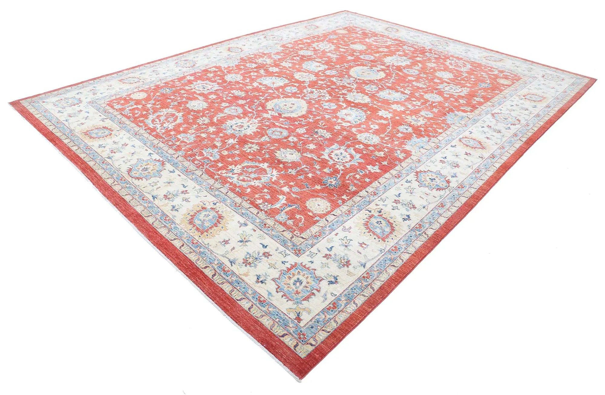 Hand Knotted Ziegler Farhan Wool Rug - 9'11'' x 13'2''