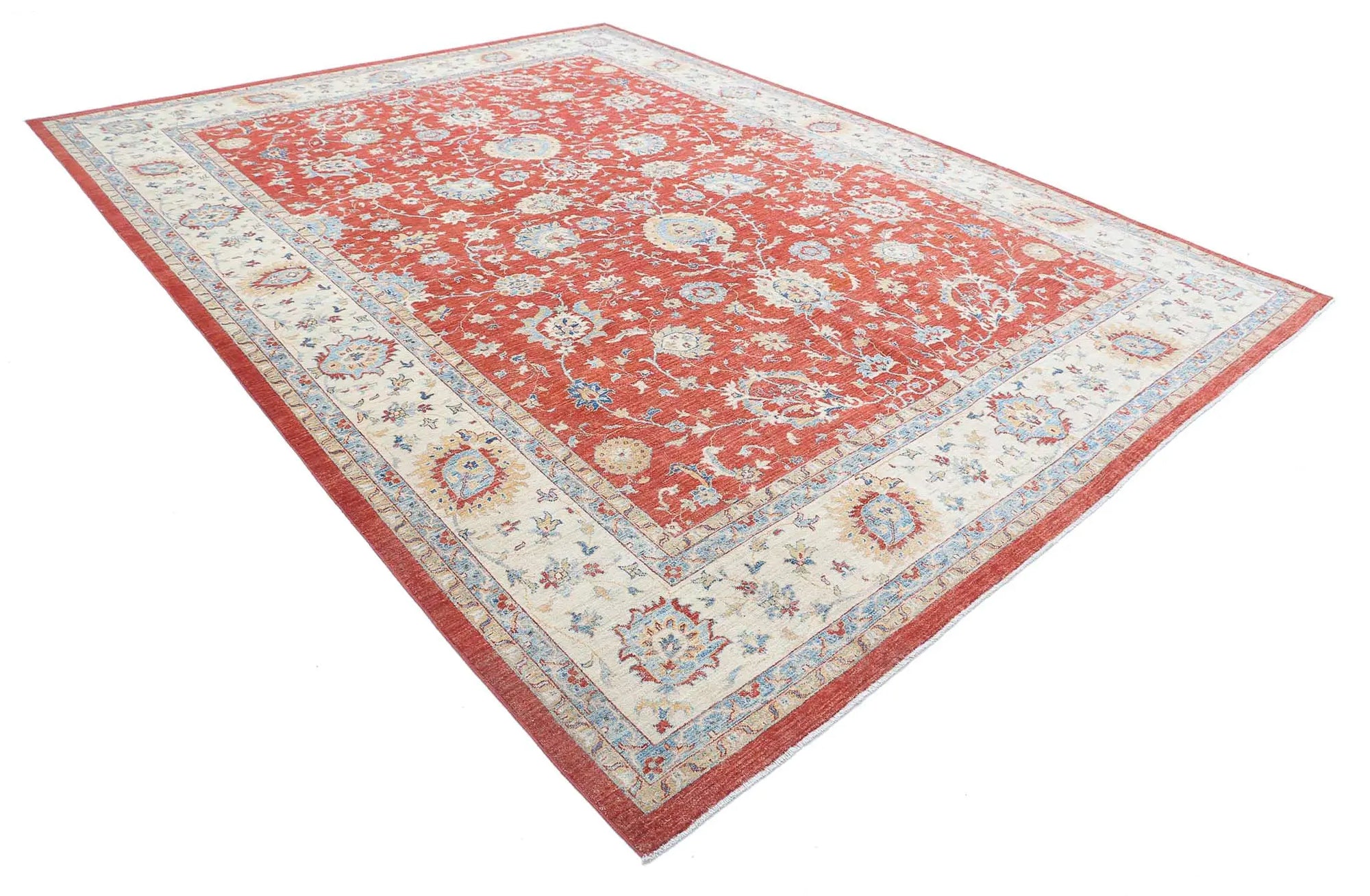 Hand Knotted Ziegler Farhan Wool Rug - 9'11'' x 13'2''