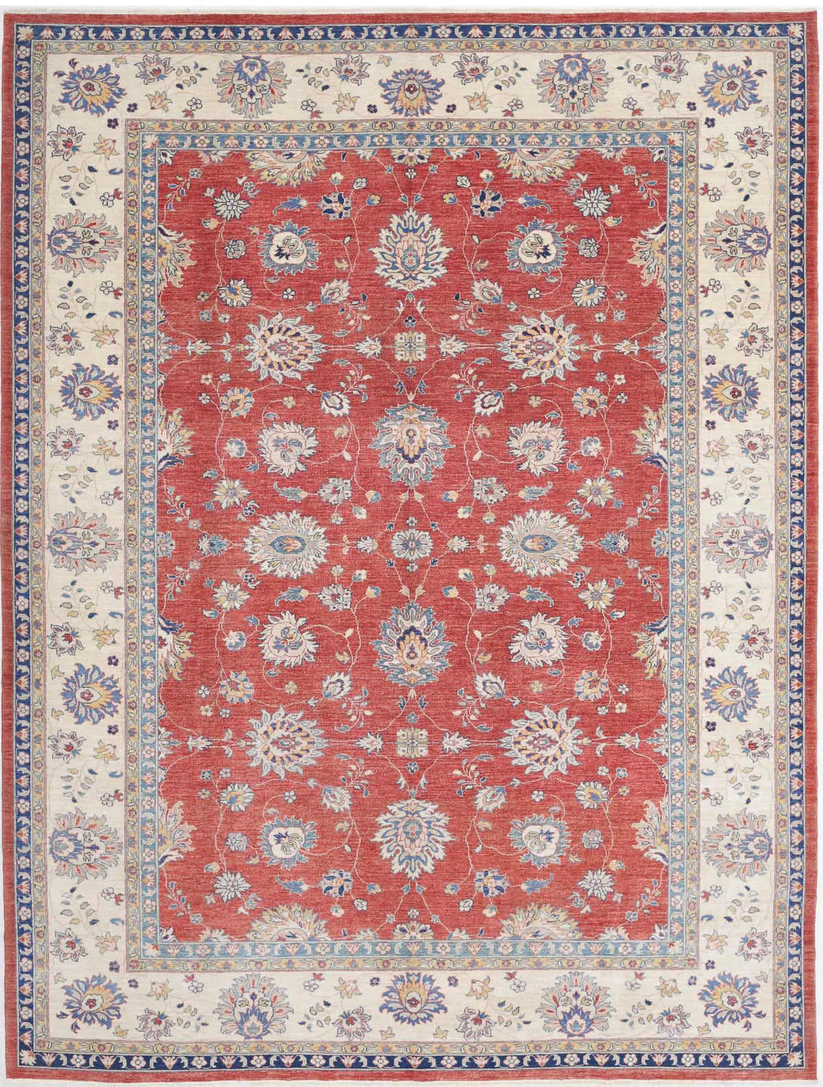 Hand Knotted Ziegler Sultanabad Wool Rug - 9&#39;2&#39;&#39; x 11&#39;10&#39;&#39;