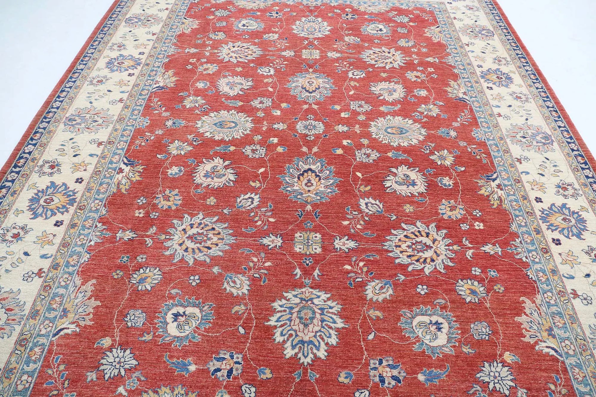 Hand Knotted Ziegler Sultanabad Wool Rug - 9'2'' x 11'10''