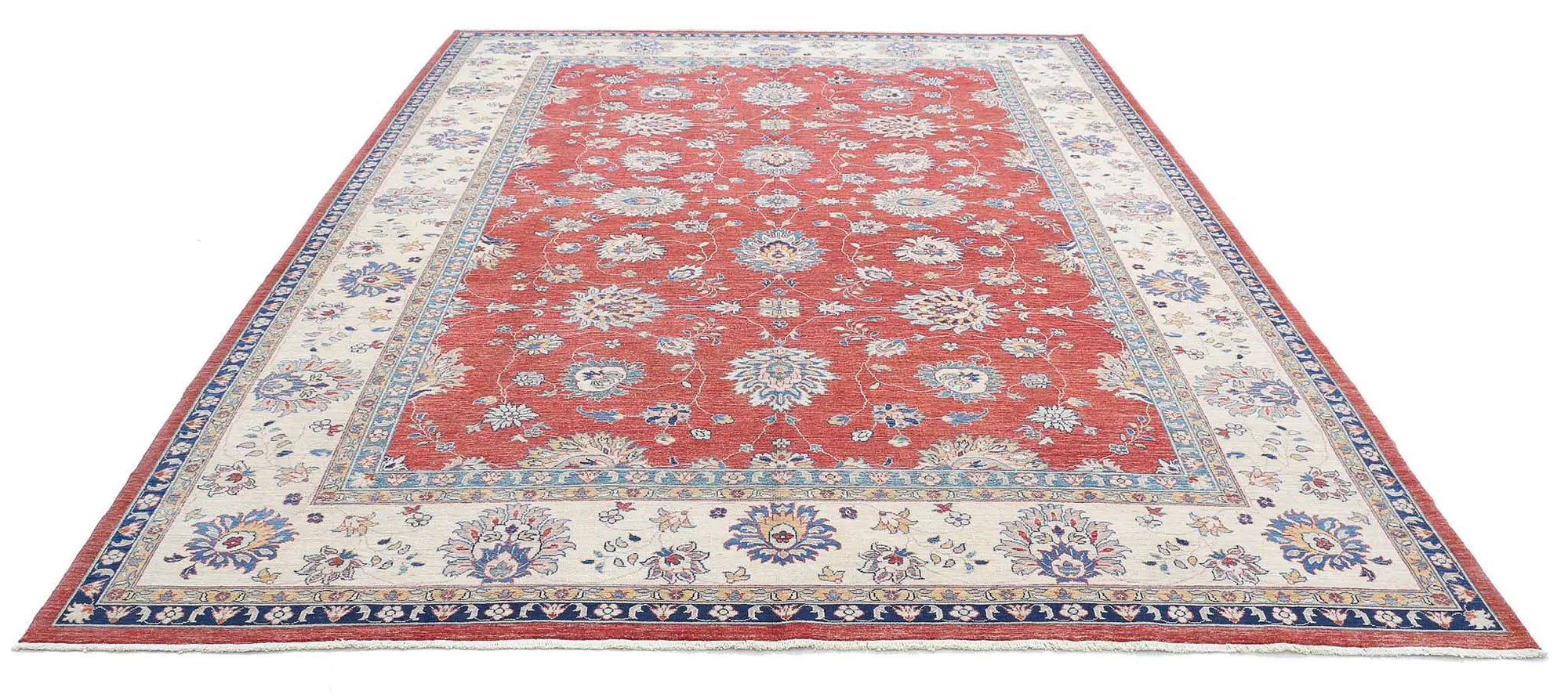 Hand Knotted Ziegler Sultanabad Wool Rug - 9'2'' x 11'10''