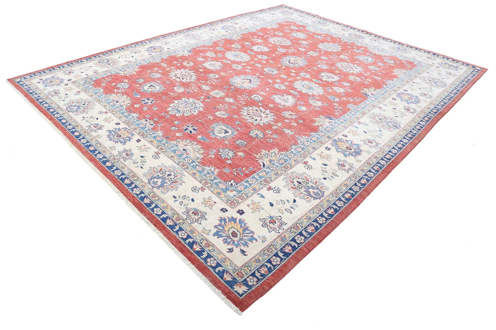 Hand Knotted Ziegler Sultanabad Wool Rug - 9'2'' x 11'10''