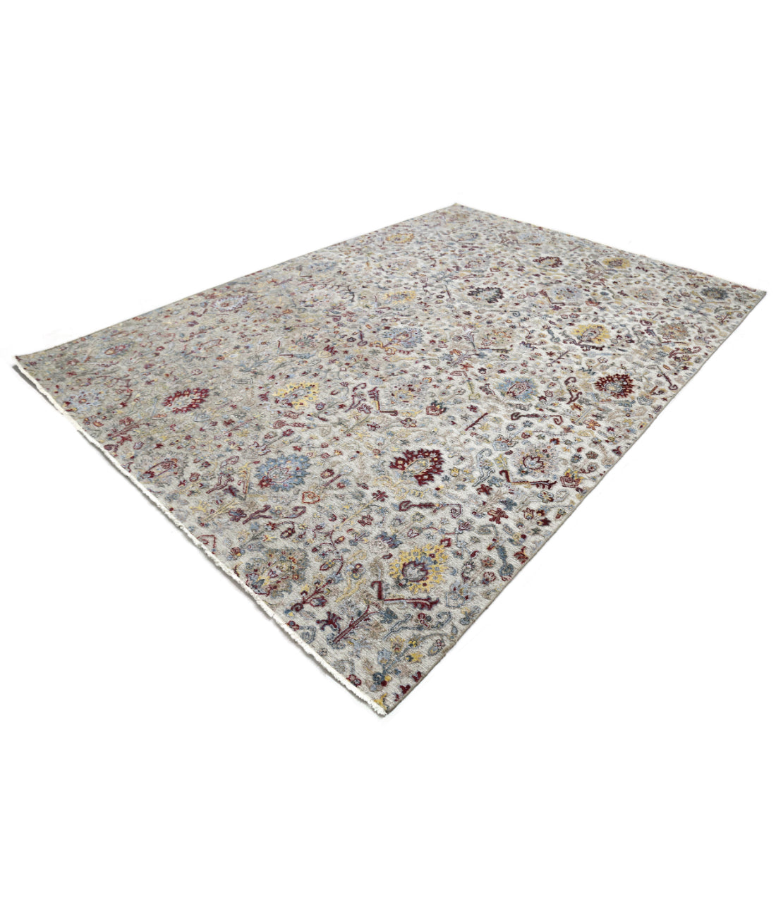 Hand Knotted Traditional Linden Wool & Silk & Cotton Rug Arteverk Arteverk Rugs