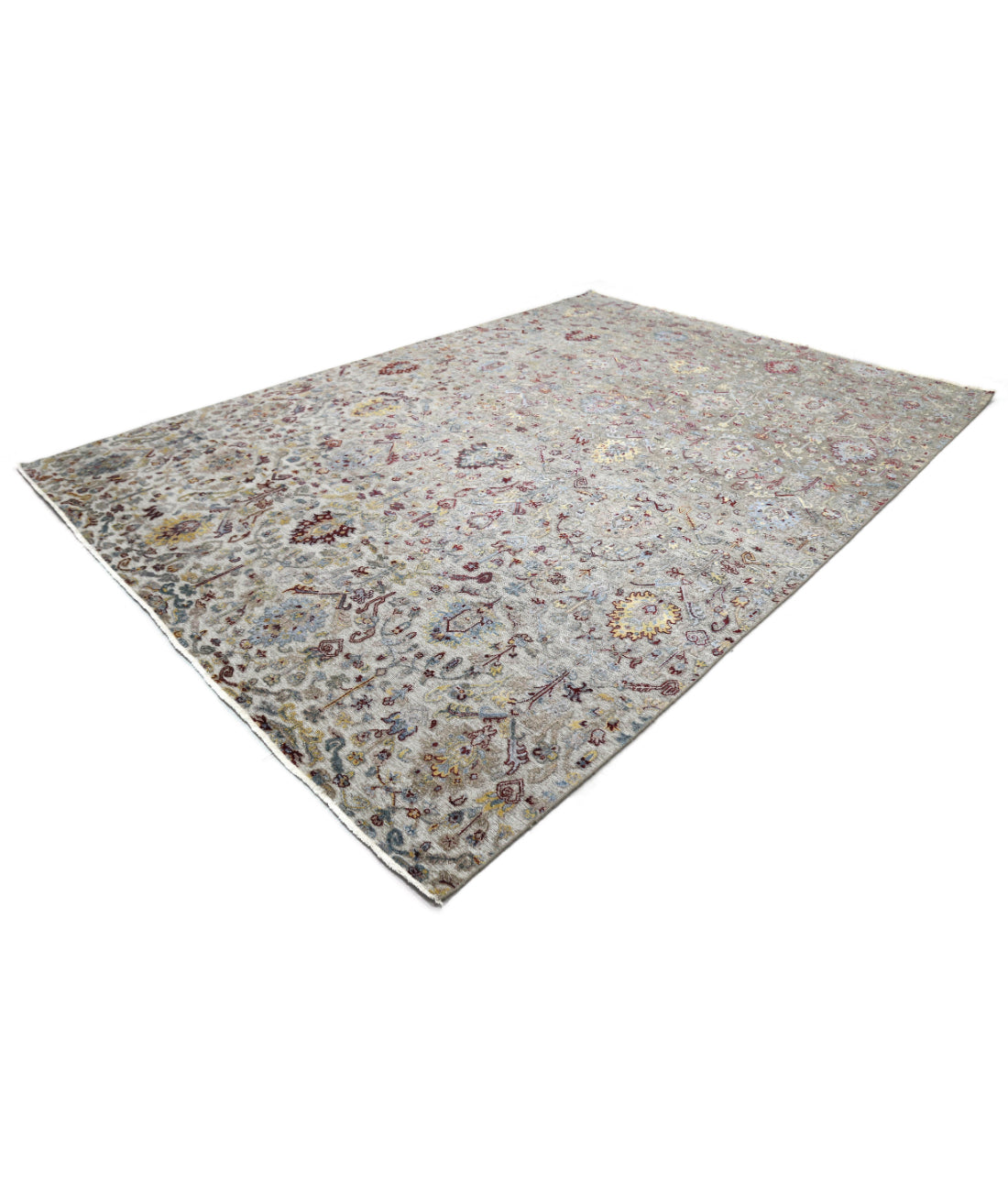 Hand Knotted Traditional Linden Wool & Silk & Cotton Rug Arteverk Arteverk Rugs