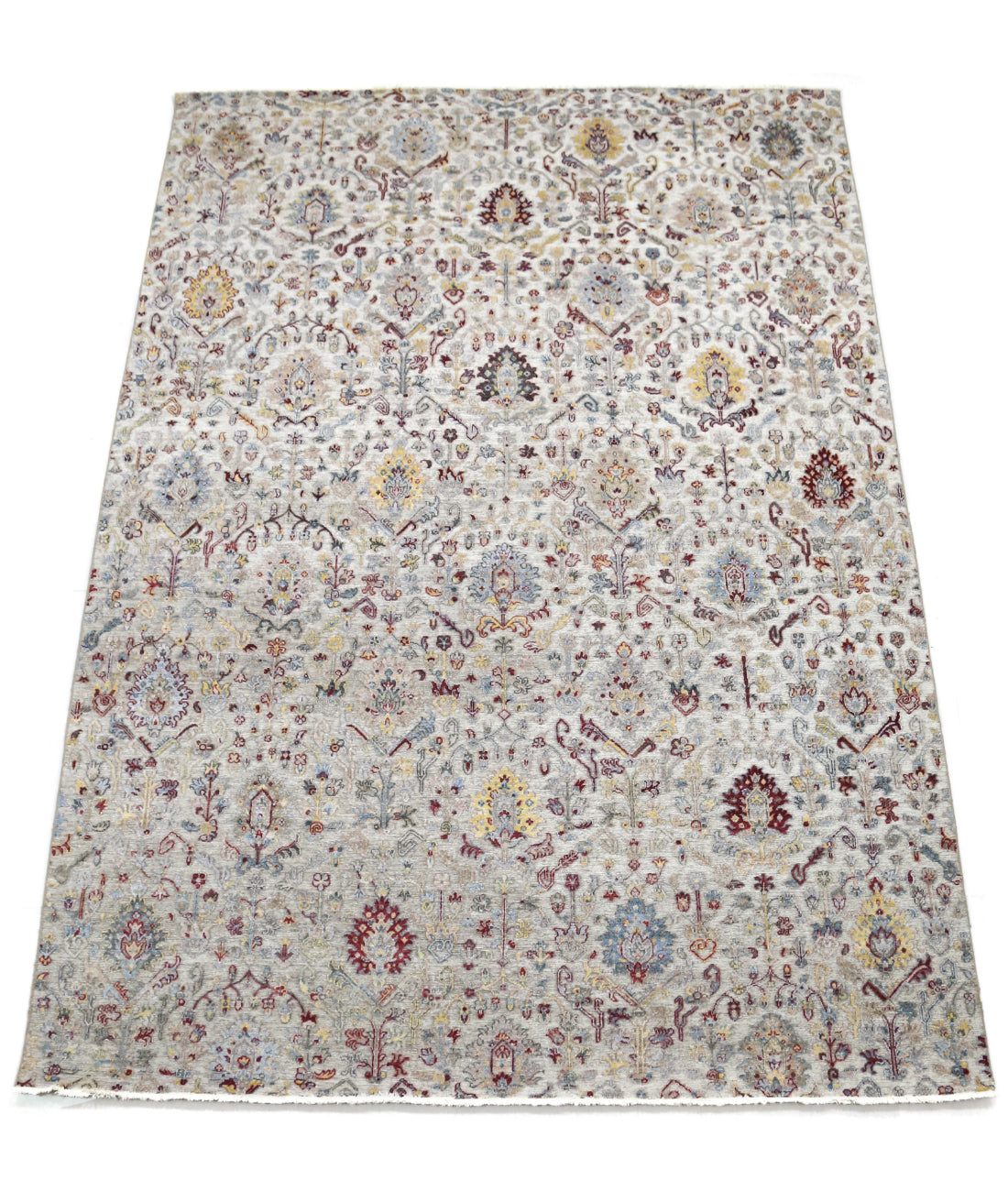 Hand Knotted Traditional Linden Wool & Silk & Cotton Rug Arteverk Arteverk Rugs