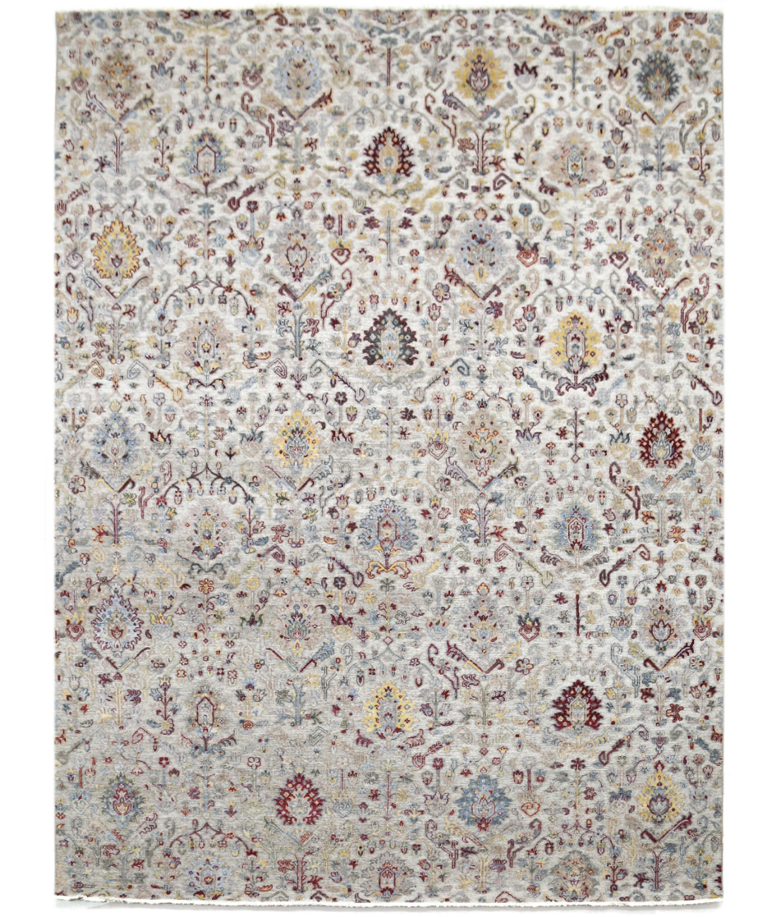 Hand Knotted Traditional Linden Wool &amp; Silk &amp; Cotton Rug Arteverk Arteverk Rugs