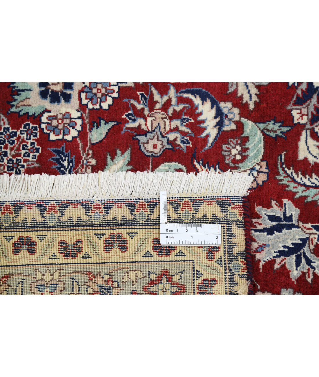 Hand Knotted Heritage Fine Persian Style Wool Rug - 8'1'' x 9'11'' 8'1'' x 9'11'' (243 X 298) / Red / Blue