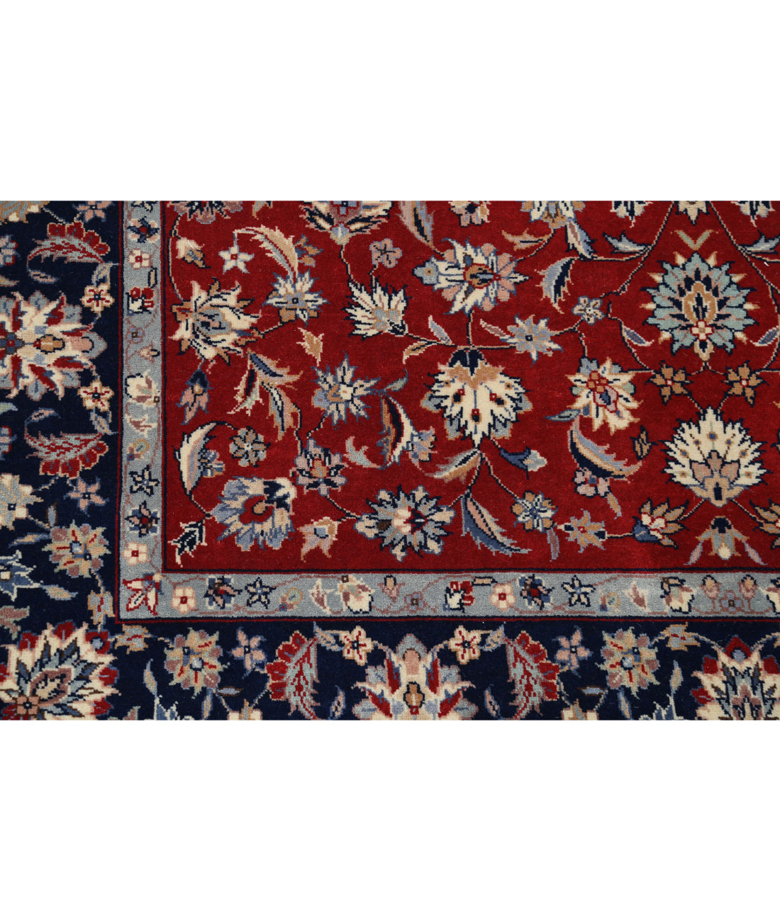 Hand Knotted Heritage Fine Persian Style Wool Rug - 4'11'' x 8'0'' 4'11'' x 8'0'' (148 X 240) / Red / Blue