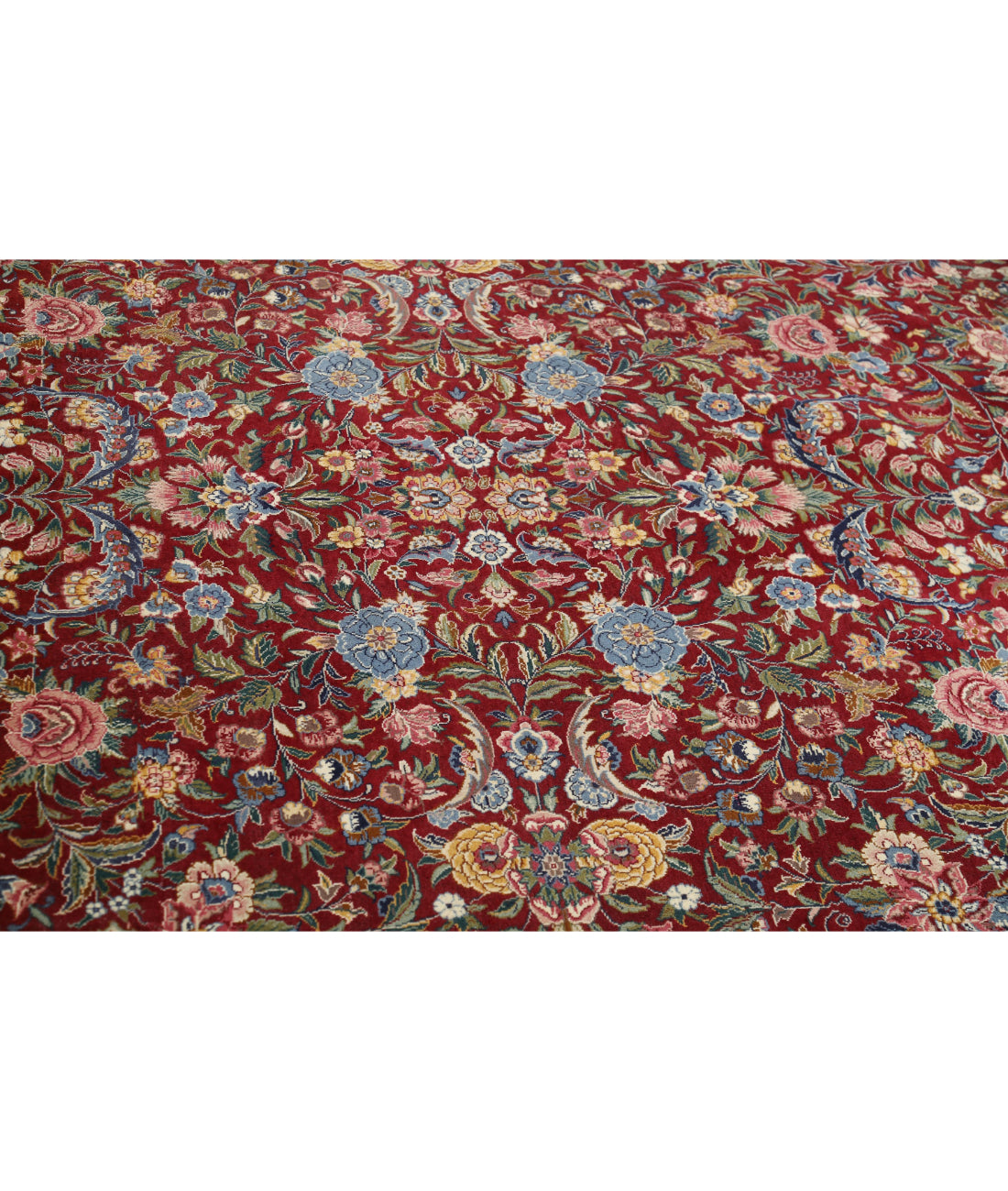 Hand Knotted Heritage Fine Persian Style Wool Rug - 10'1'' x 14'0'' 10'1'' x 14'0'' (303 X 420) / Red / Ivory