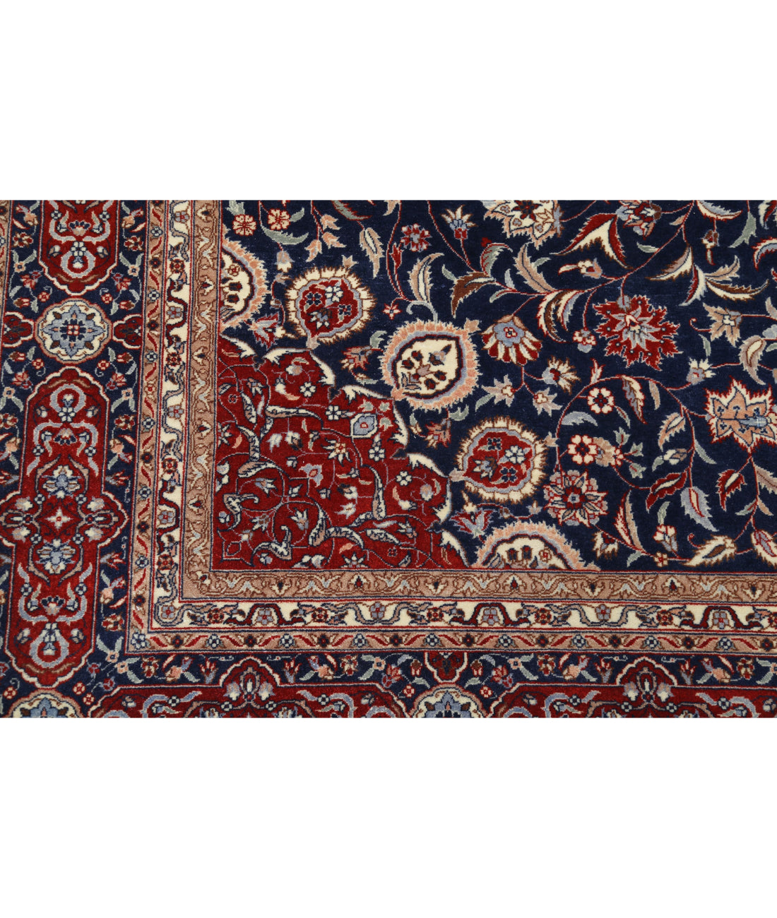 Hand Knotted Heritage Fine Persian Style Wool Rug - 6'8'' x 9'10'' 6'8'' x 9'10'' (200 X 295) / Blue / Red