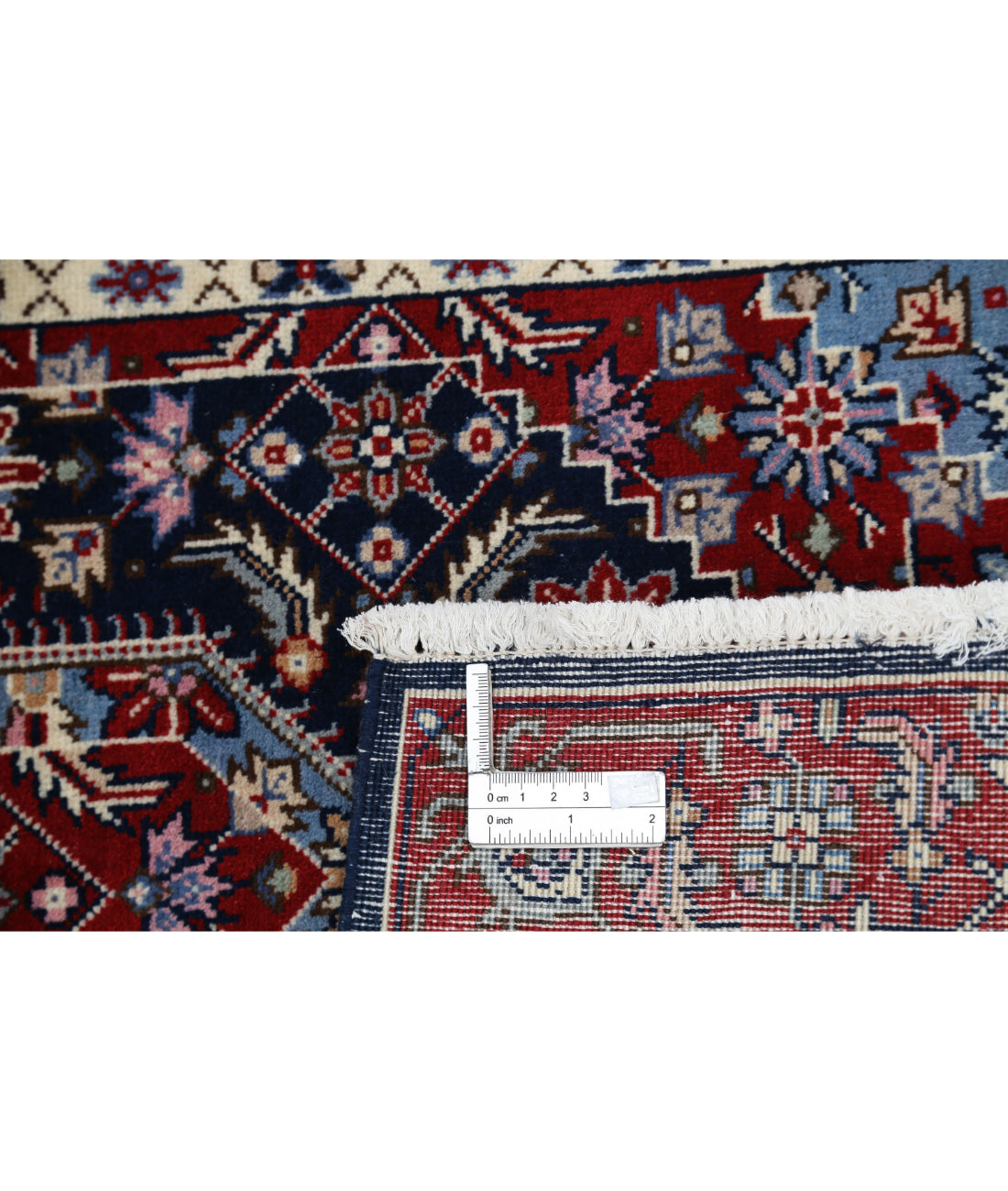 Hand Knotted Heritage Persian Style Bijar Wool Rug - 2'0'' x 3'0'' 2'0'' x 3'0'' (60 X 90) / Blue / Red