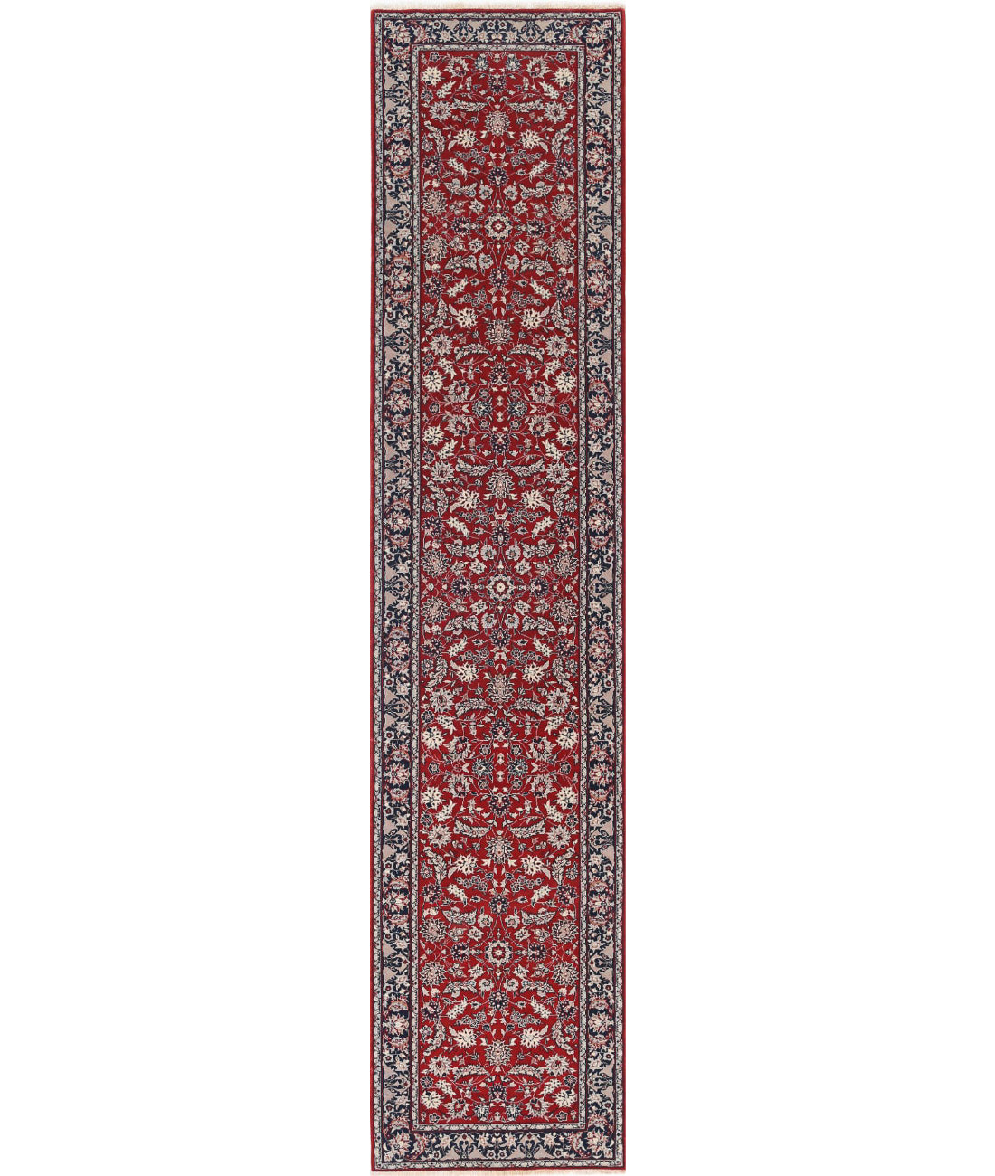 Hand Knotted Heritage Persian Style Wool Rug - 2&#39;6&#39;&#39; x 12&#39;1&#39;&#39; 2&#39;6&#39;&#39; x 12&#39;1&#39;&#39; (75 X 363) / Red / Blue