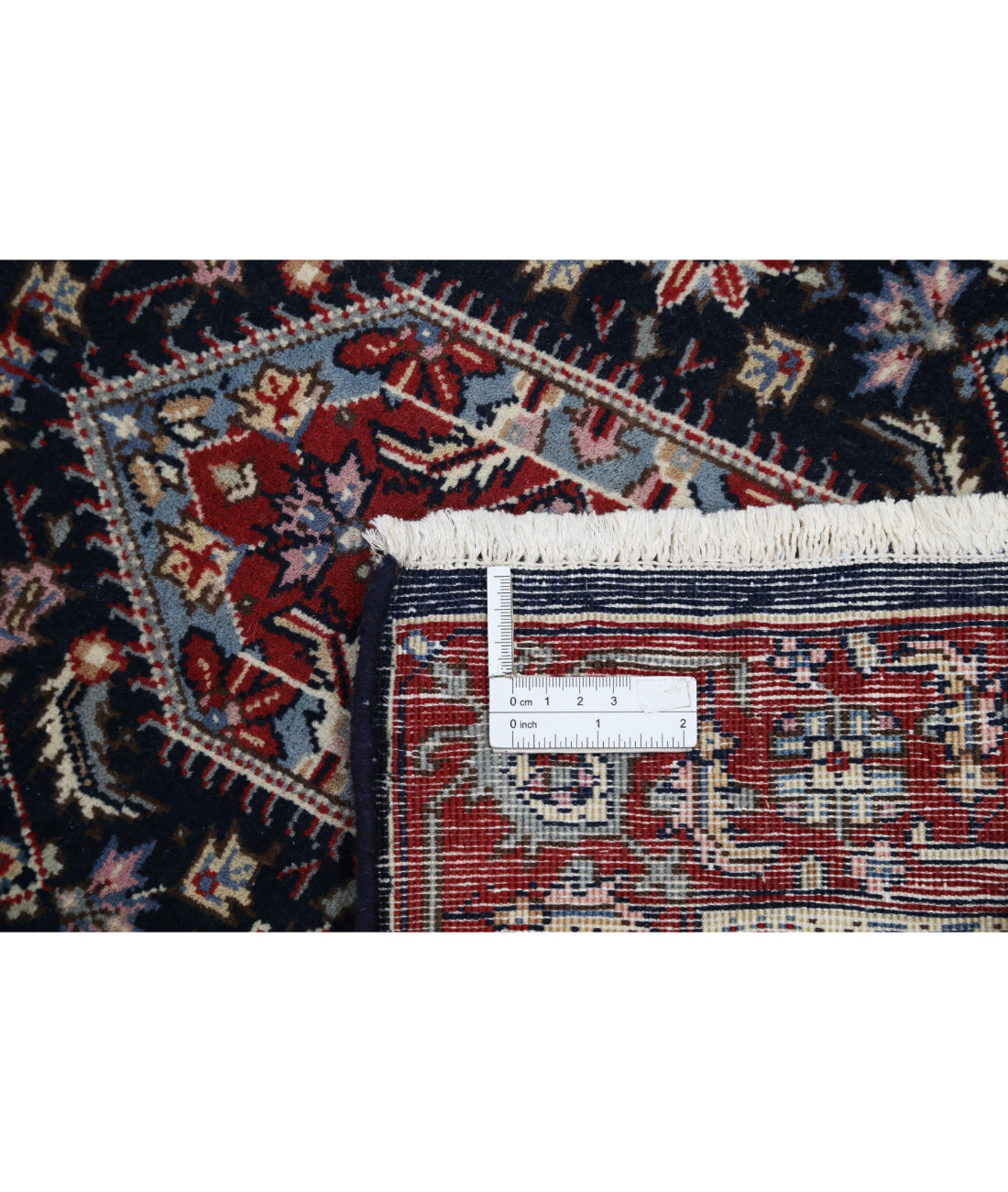 Hand Knotted Heritage Persian Style Bijar Wool Rug - 2'0'' x 3'0'' 2'0'' x 3'0'' (60 X 90) / Blue / Red