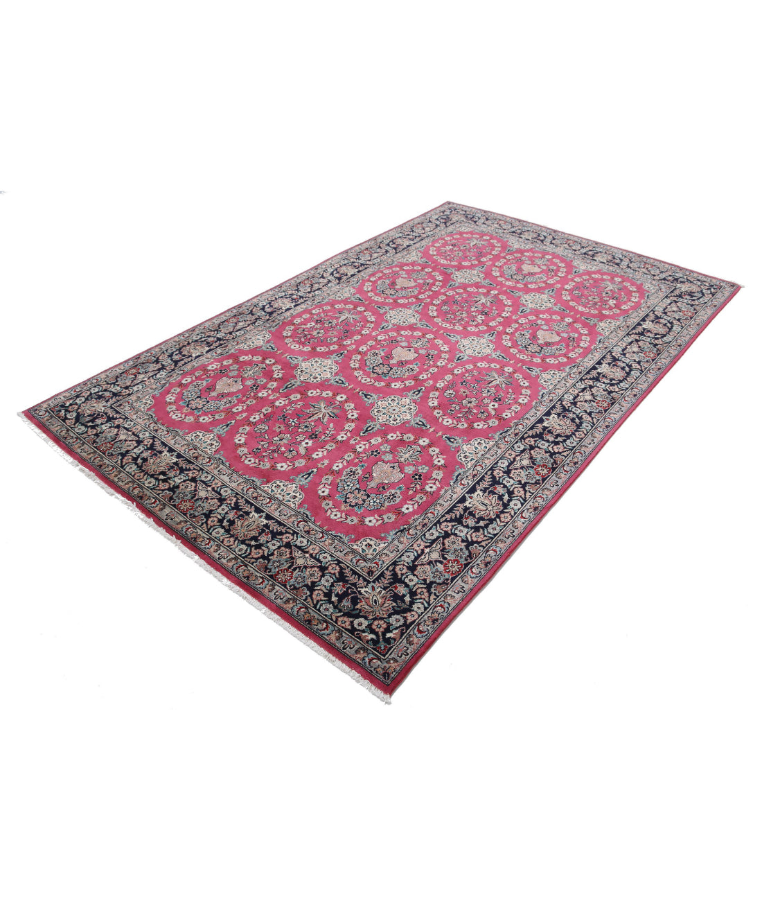 Hand Knotted Heritage Persian Style Wool Rug - 5'10'' x 9'3'' 5'10'' x 9'3'' (175 X 278) / Red / Black