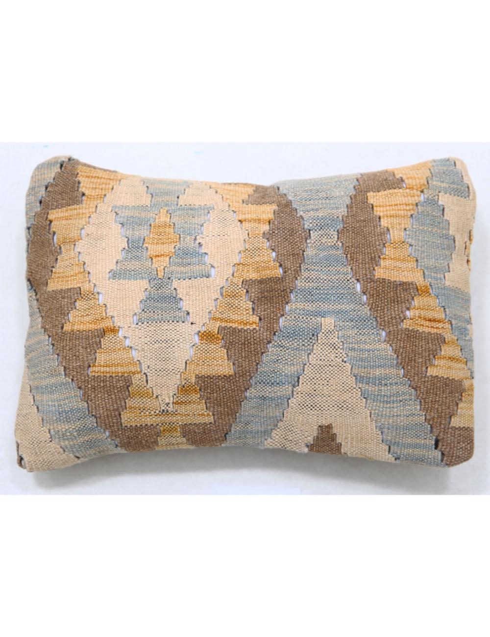 Hand Woven Tribal Multi Color Geometric Wool Pillow - 1'0'' x 1'5'' Arteverk Arteverk Rugs