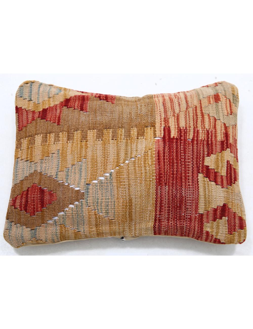 Hand Woven Tribal Multi Color Geometric Wool Pillow - 1'0'' x 1'5'' Arteverk Arteverk Rugs