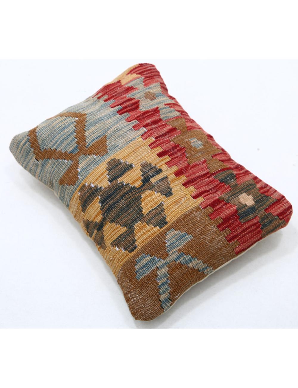 Hand Woven Tribal Multi Color Geometric Wool Pillow - 1'0'' x 1'5'' Arteverk Arteverk Rugs