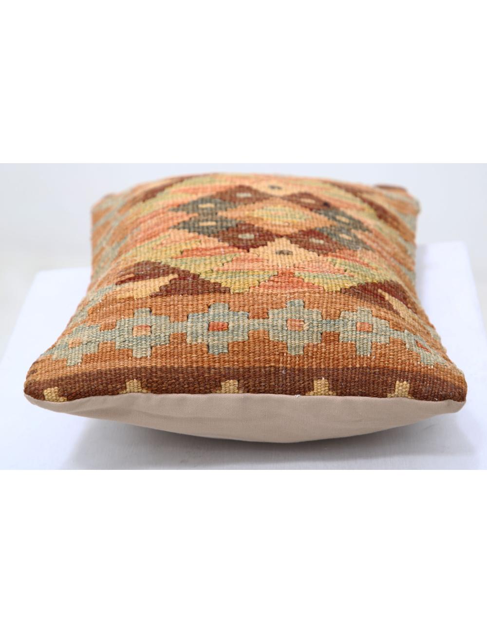 Hand Woven Tribal Multi Color Geometric Wool Pillow - 1'0'' x 1'5'' Arteverk Arteverk Rugs