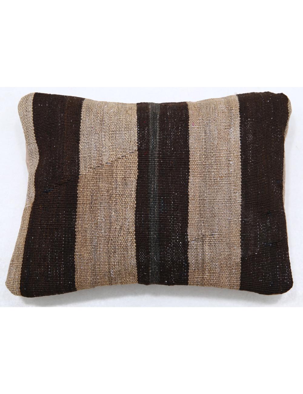 Hand Woven Tribal Multi Color Geometric Wool Pillow - 1&#39;0&#39;&#39; x 1&#39;5&#39;&#39; Arteverk Arteverk Rugs