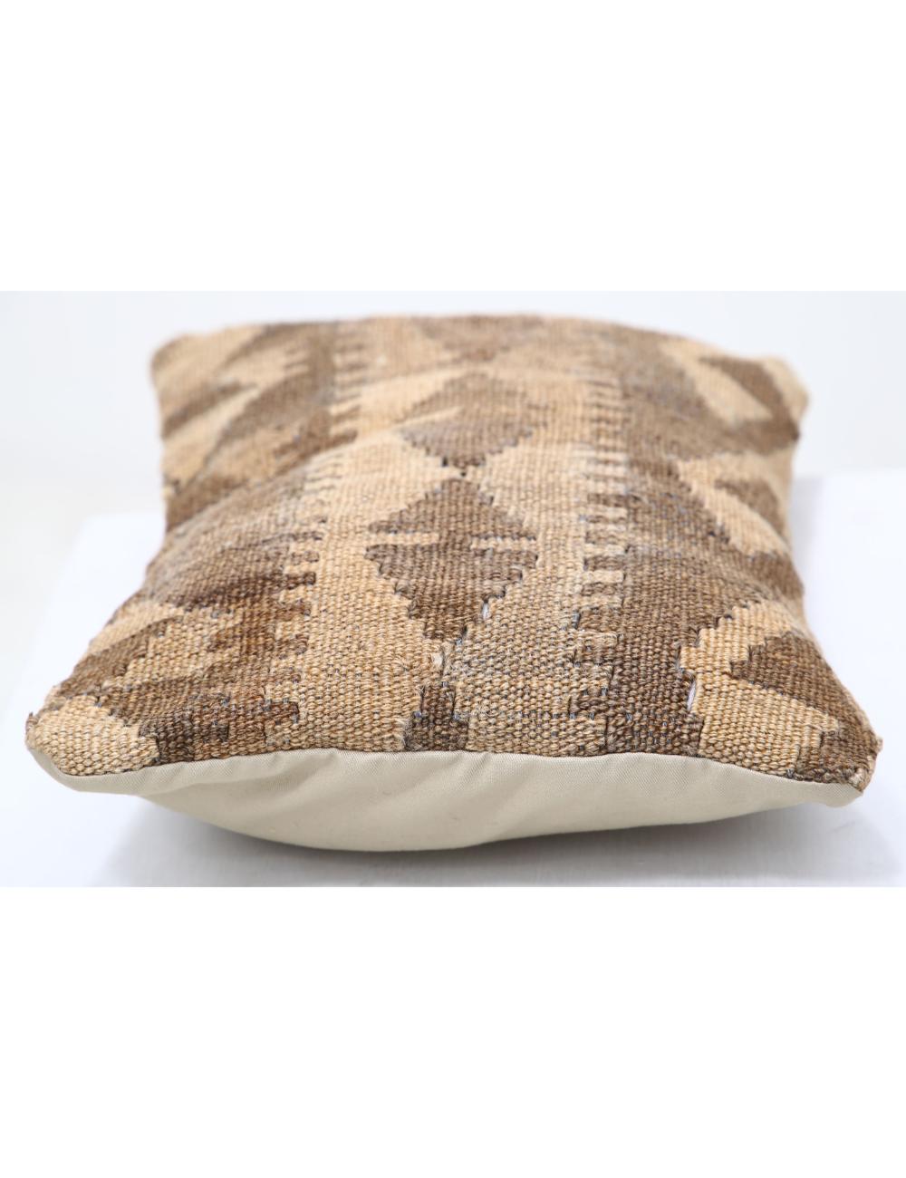 Hand Woven Tribal Multi Color Geometric Wool Pillow - 1'0'' x 1'5'' Arteverk Arteverk Rugs