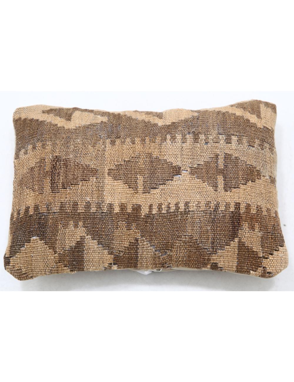 Hand Woven Tribal Multi Color Geometric Wool Pillow - 1&#39;0&#39;&#39; x 1&#39;5&#39;&#39; Arteverk Arteverk Rugs