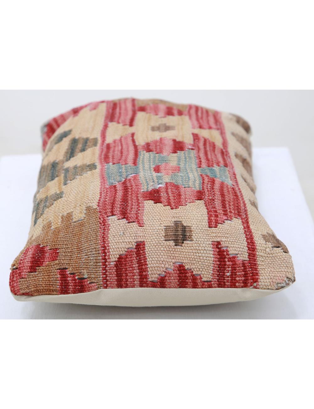 Hand Woven Tribal Multi Color Geometric Wool Pillow - 1'0'' x 1'5'' Arteverk Arteverk Rugs