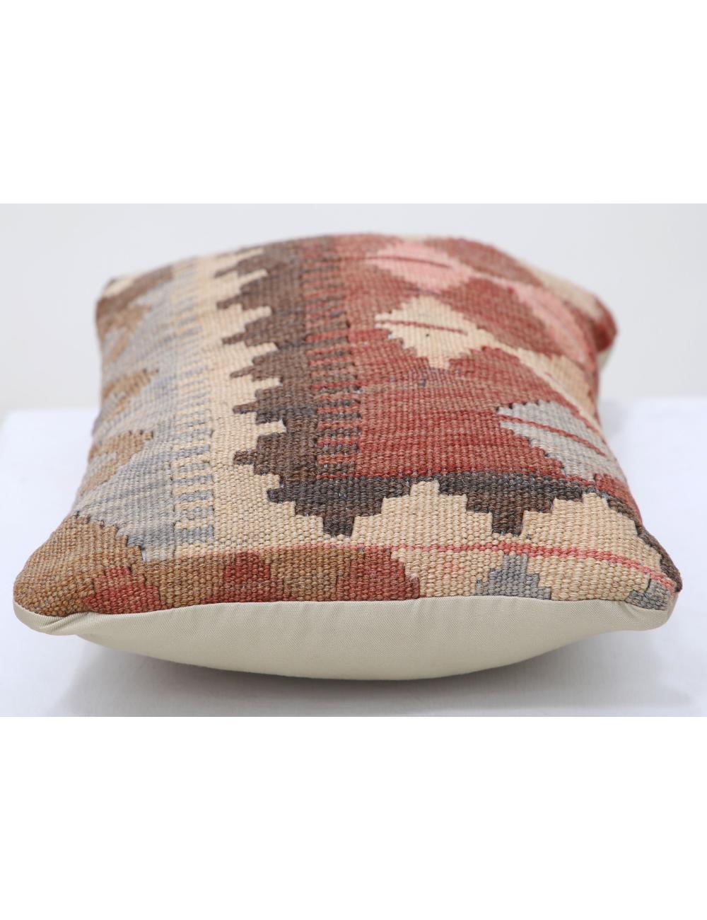 Hand Woven Tribal Multi Color Geometric Wool Pillow - 1'0'' x 1'5'' Arteverk Arteverk Rugs