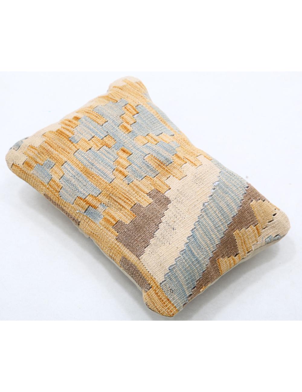 Hand Woven Tribal Multi Color Geometric Wool Pillow - 1'0'' x 1'5'' Arteverk Arteverk Rugs