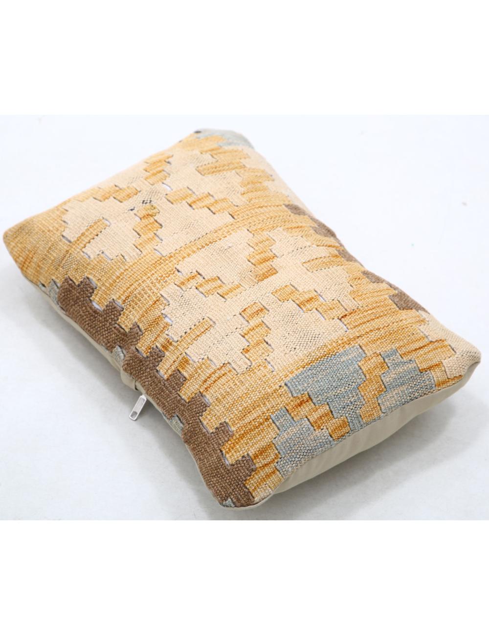 Hand Woven Tribal Multi Color Geometric Wool Pillow - 1'0'' x 1'5'' Arteverk Arteverk Rugs