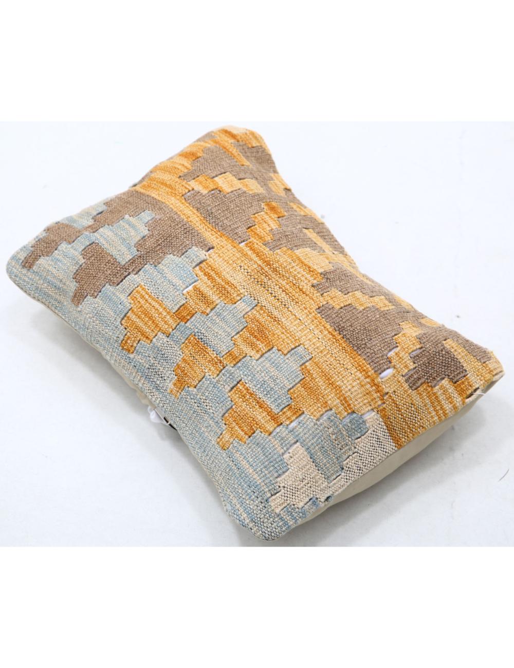 Hand Woven Tribal Multi Color Geometric Wool Pillow - 1'0'' x 1'5'' Arteverk Arteverk Rugs