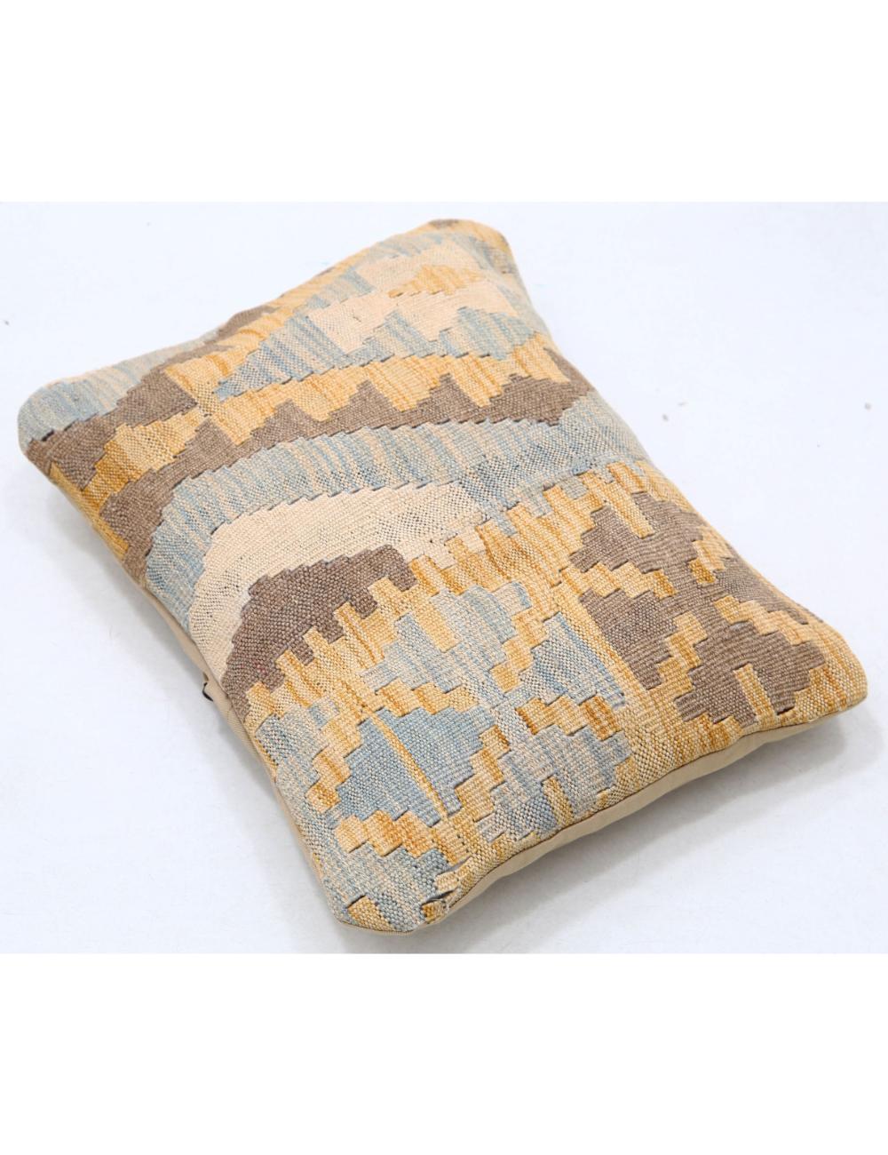 Hand Woven Tribal Multi Color Geometric Wool Pillow - 1'0'' x 1'5'' Arteverk Arteverk Rugs