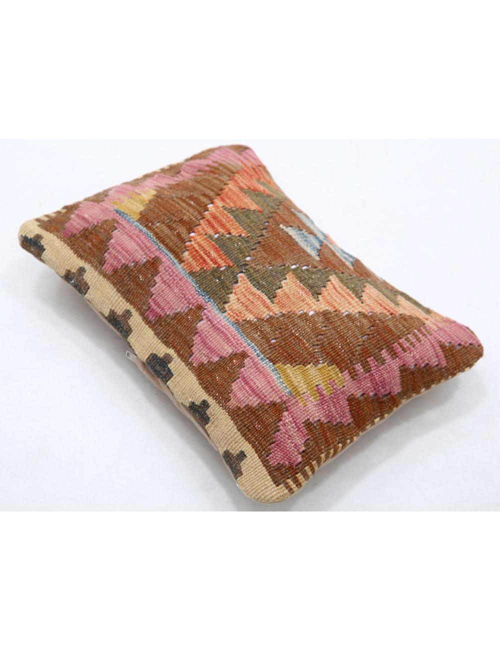 Hand Woven Tribal Multi Color Geometric Wool Pillow - 1'0'' x 1'5'' Arteverk Arteverk Rugs