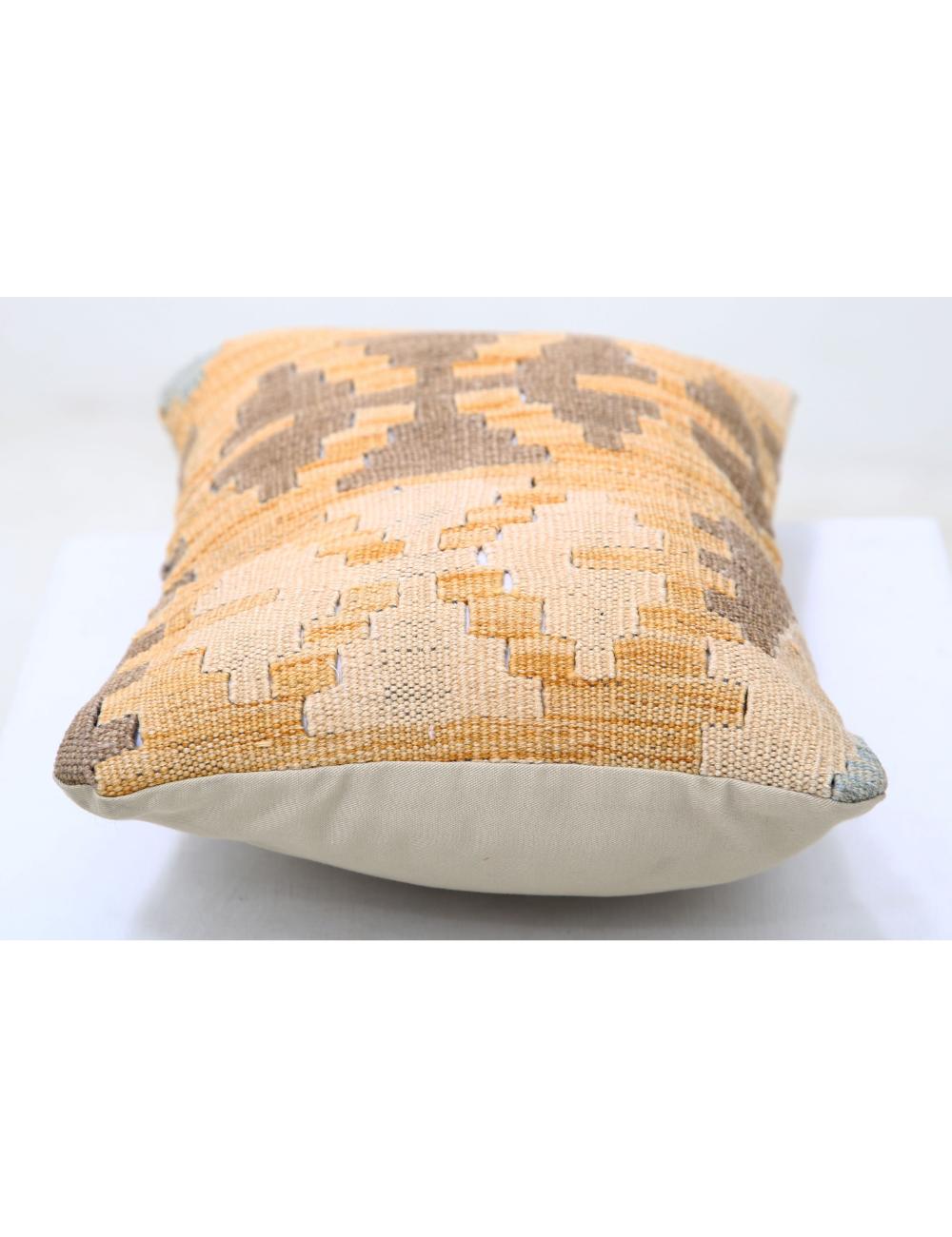 Hand Woven Tribal Multi Color Geometric Wool Pillow - 1'0'' x 1'5'' Arteverk Arteverk Rugs