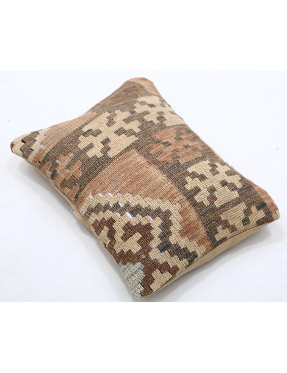 Hand Woven Tribal Multi Color Geometric Wool Pillow - 1'0'' x 1'5'' Arteverk Arteverk Rugs