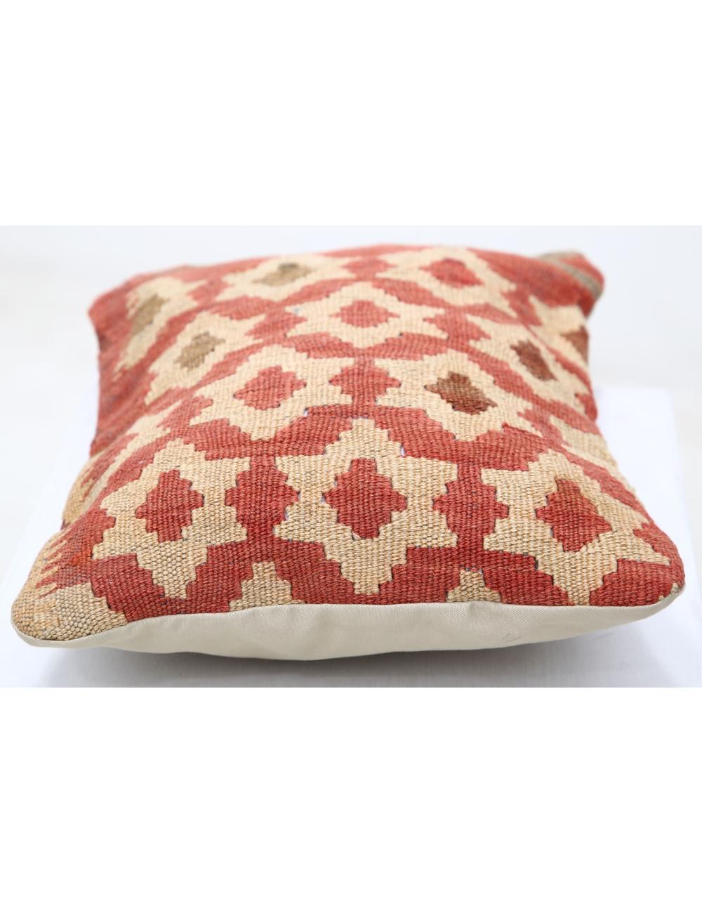 Hand Woven Tribal Multi Color Geometric Wool Pillow - 1'0'' x 1'5'' Arteverk Arteverk Rugs